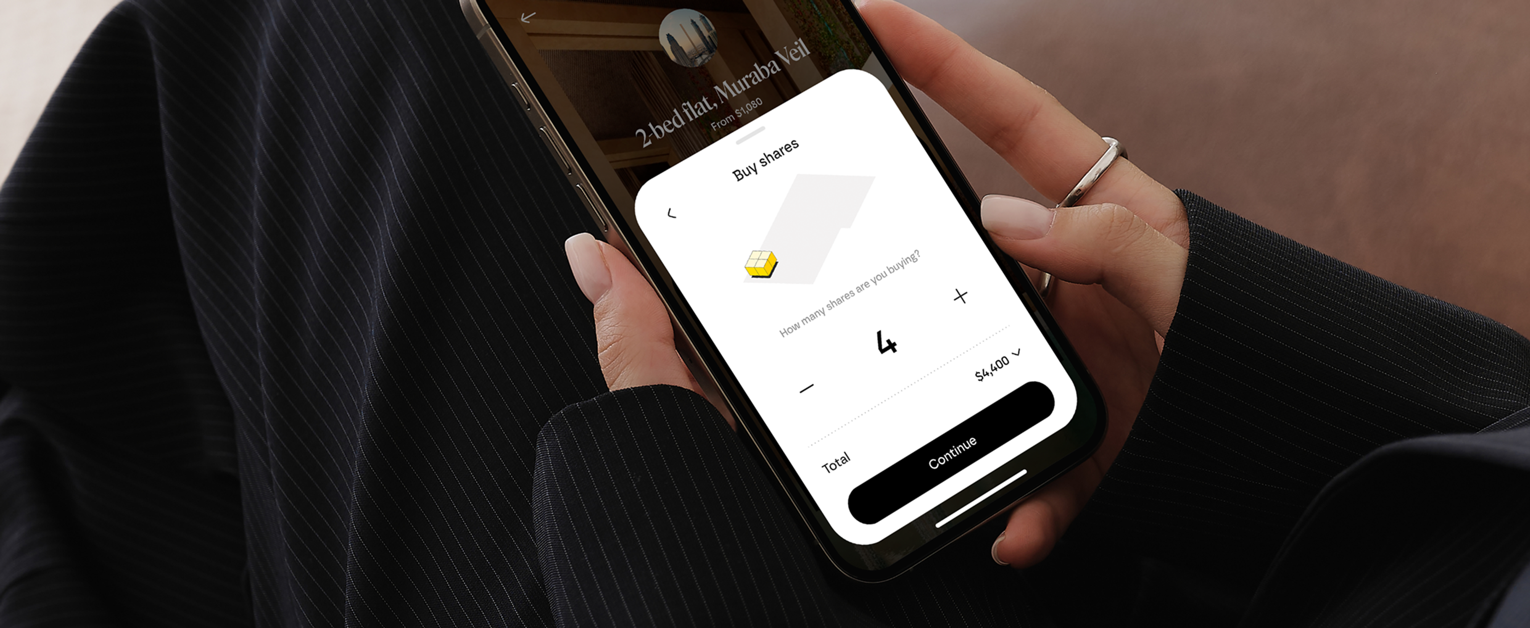 Tiles app in hands