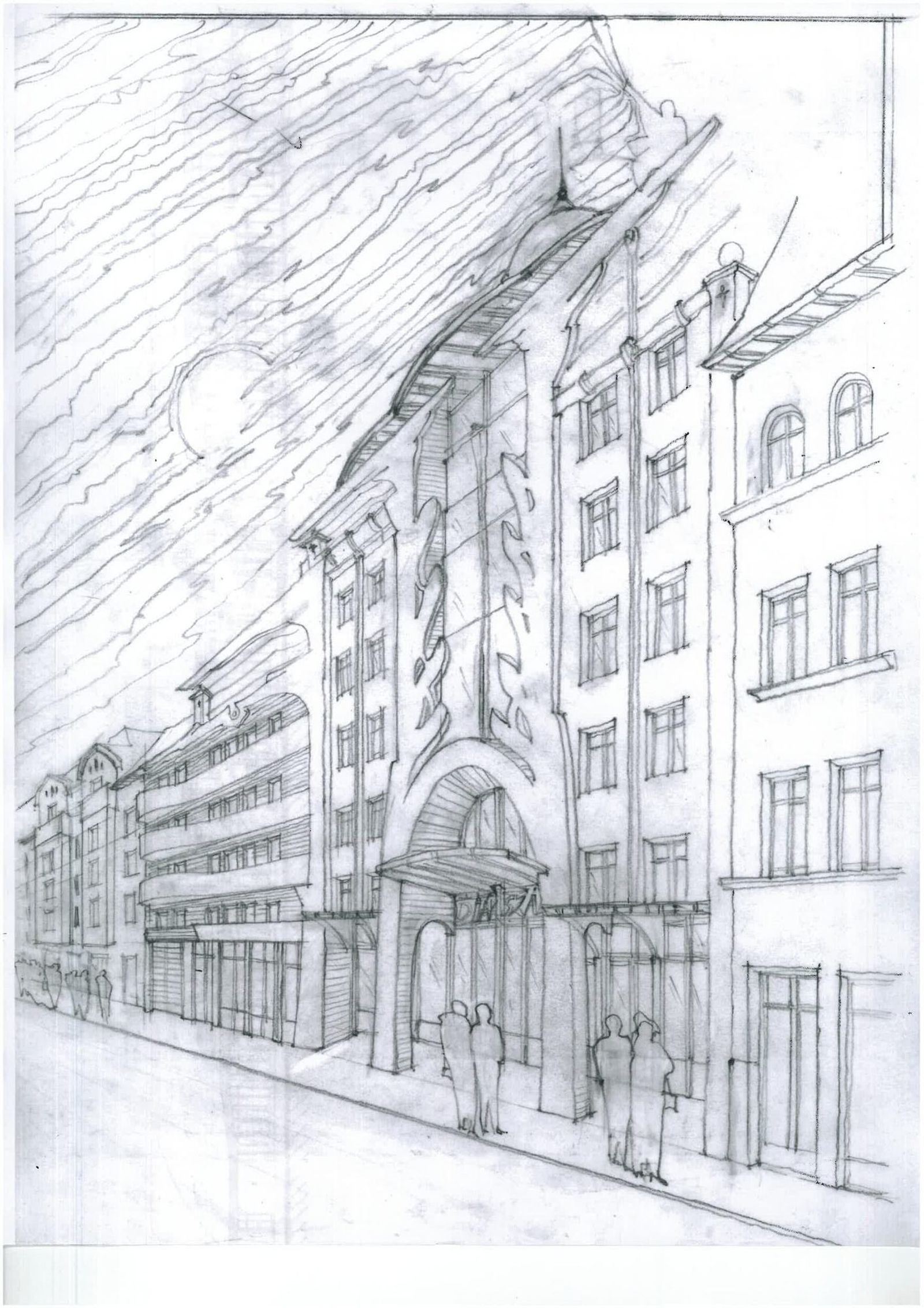 Concept de façade pour résidence étudiante - 2