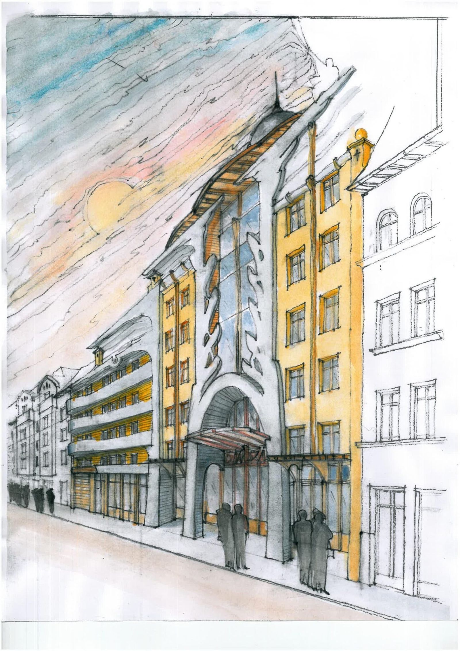 Concept de façade pour résidence étudiante - 1