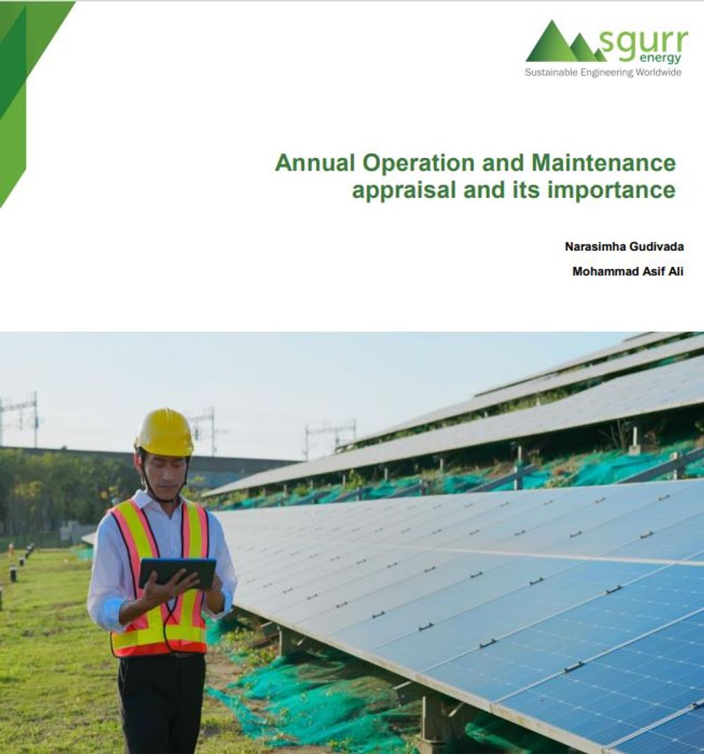 Annual Operation and Maintenance appraisal and its importance