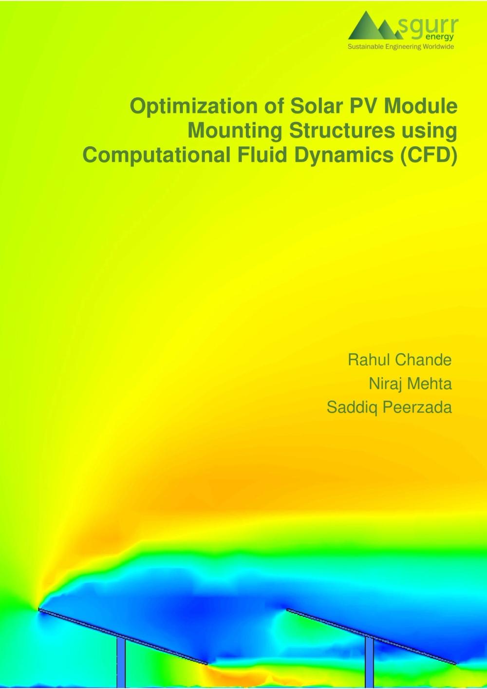 Optimization of Solar PV Module Mounting Structures using Computational Fluid Dynamics (CFD)