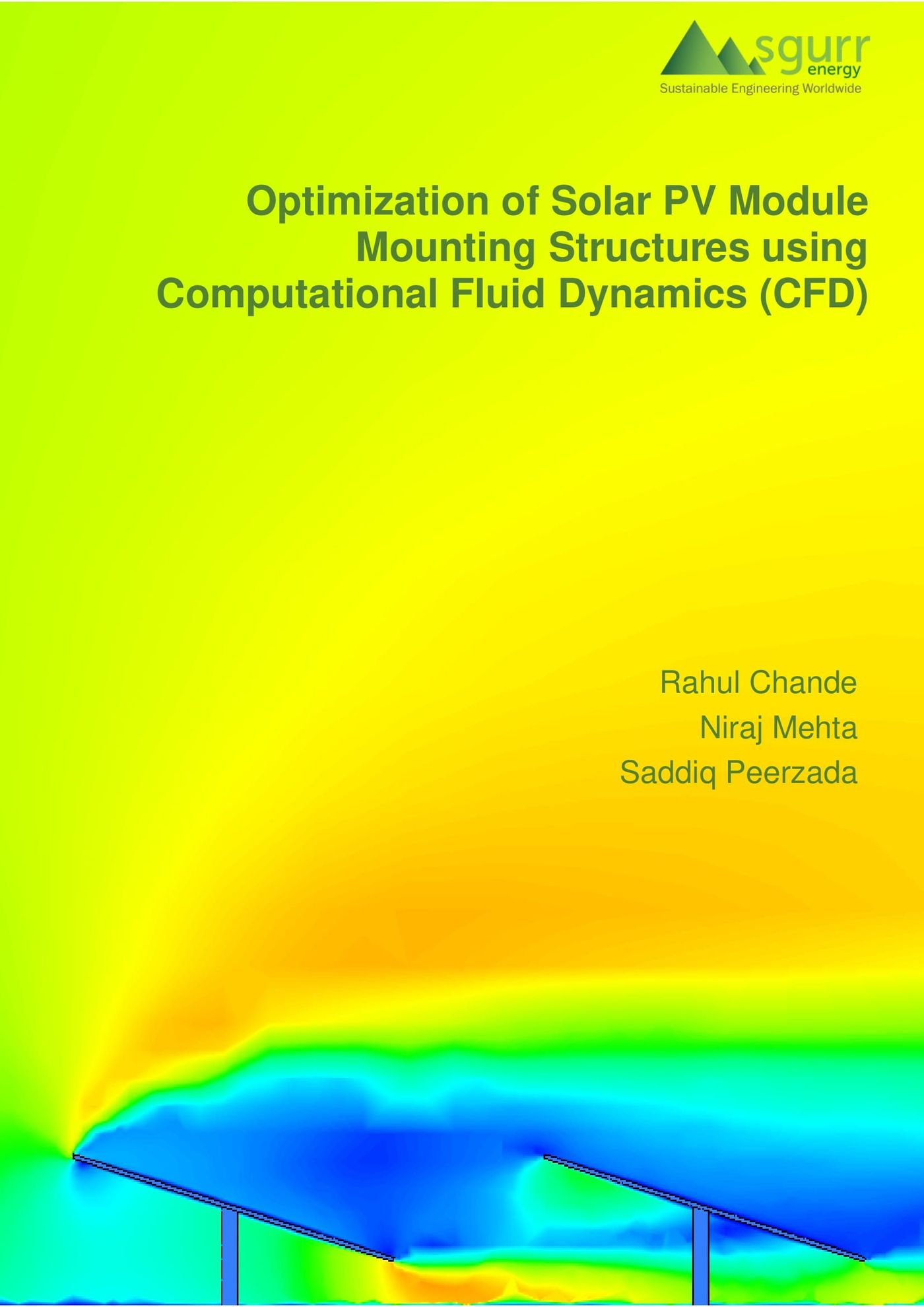 Optimization of Solar PV Module Mounting Structures using Computational Fluid Dynamics (CFD)