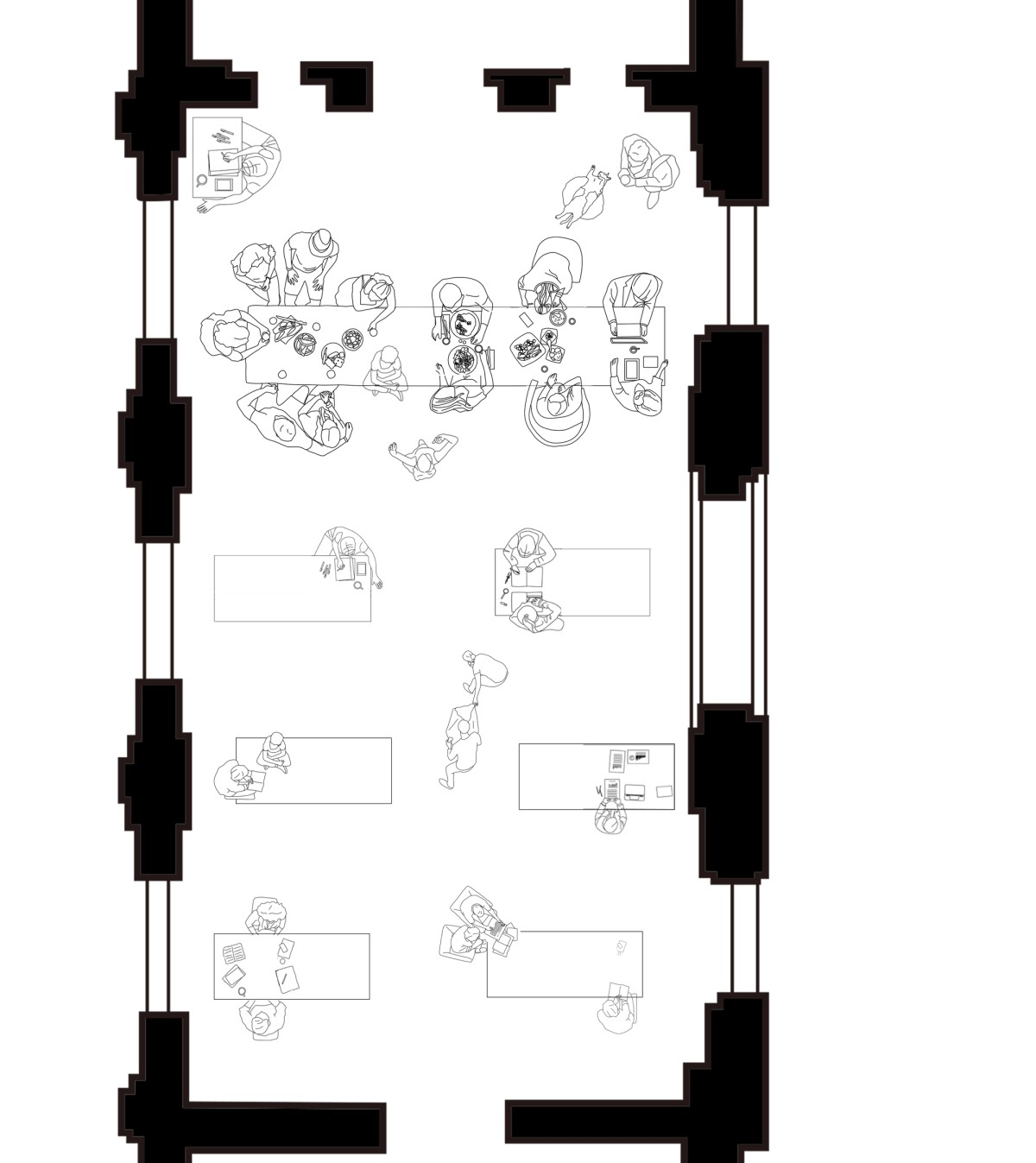 Ill. 2. Reconstructed plan of Submarine, the space FREJA occupied at the Accademy