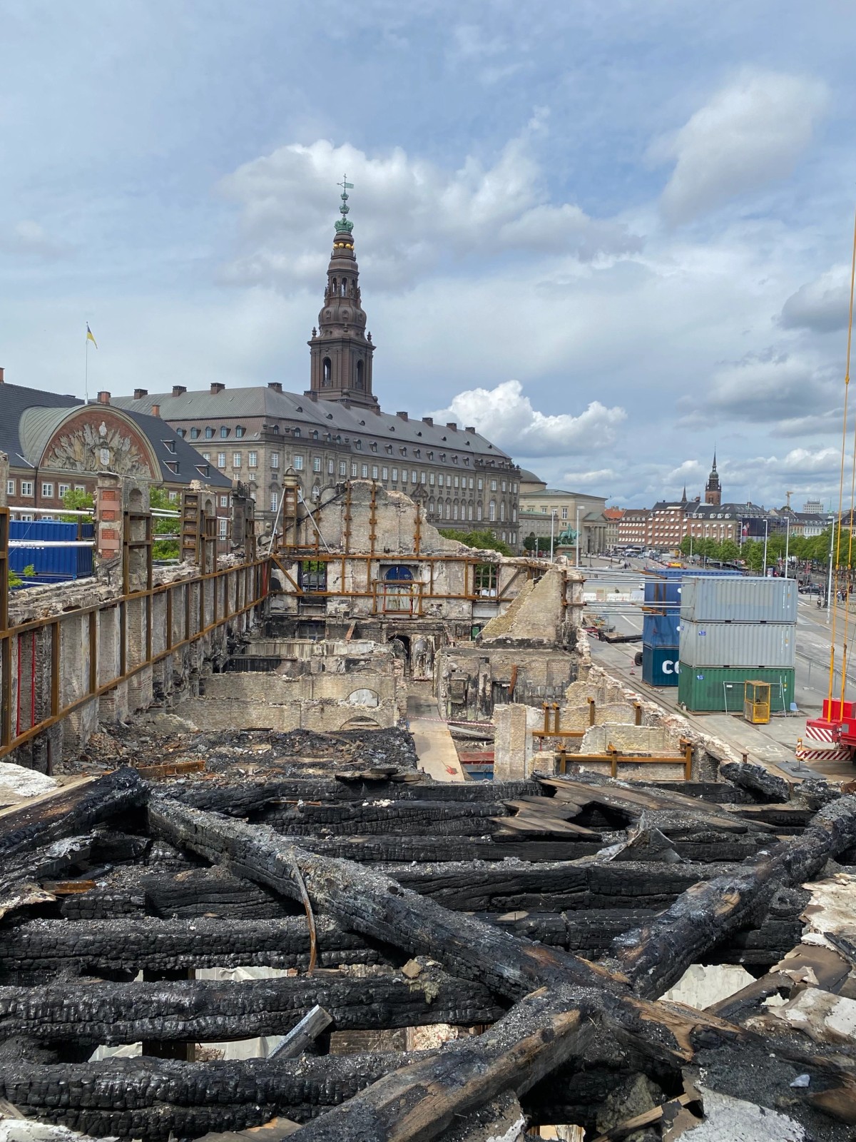 Ill.1: Børsen – in the process of reconstruction. Photo by Filip Ivarsson.