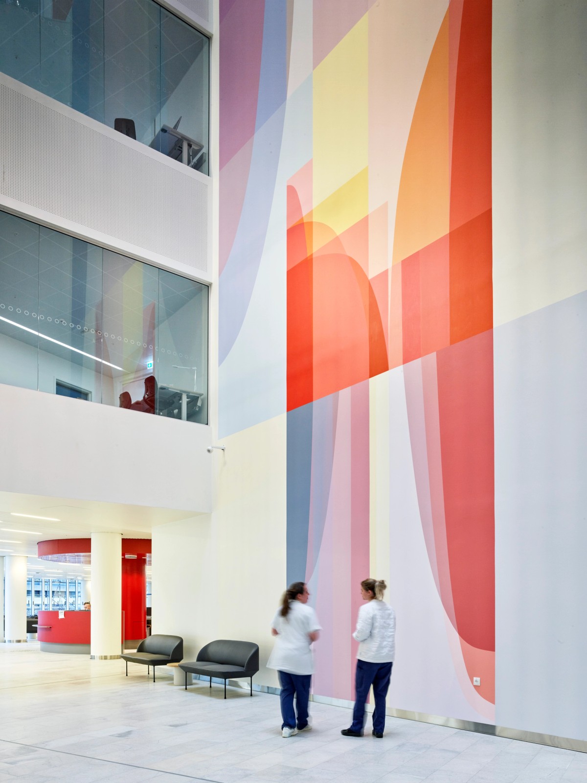 Ill. 2. Malene Landgreen, Passage, udsmykning Rigshospitalet, 2020. Kirstine Mengel.