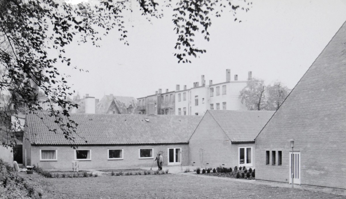 Ill. 6. Ansgar Church, view of the priest’s and parish houses. Royal Danish Library – The Art Library.