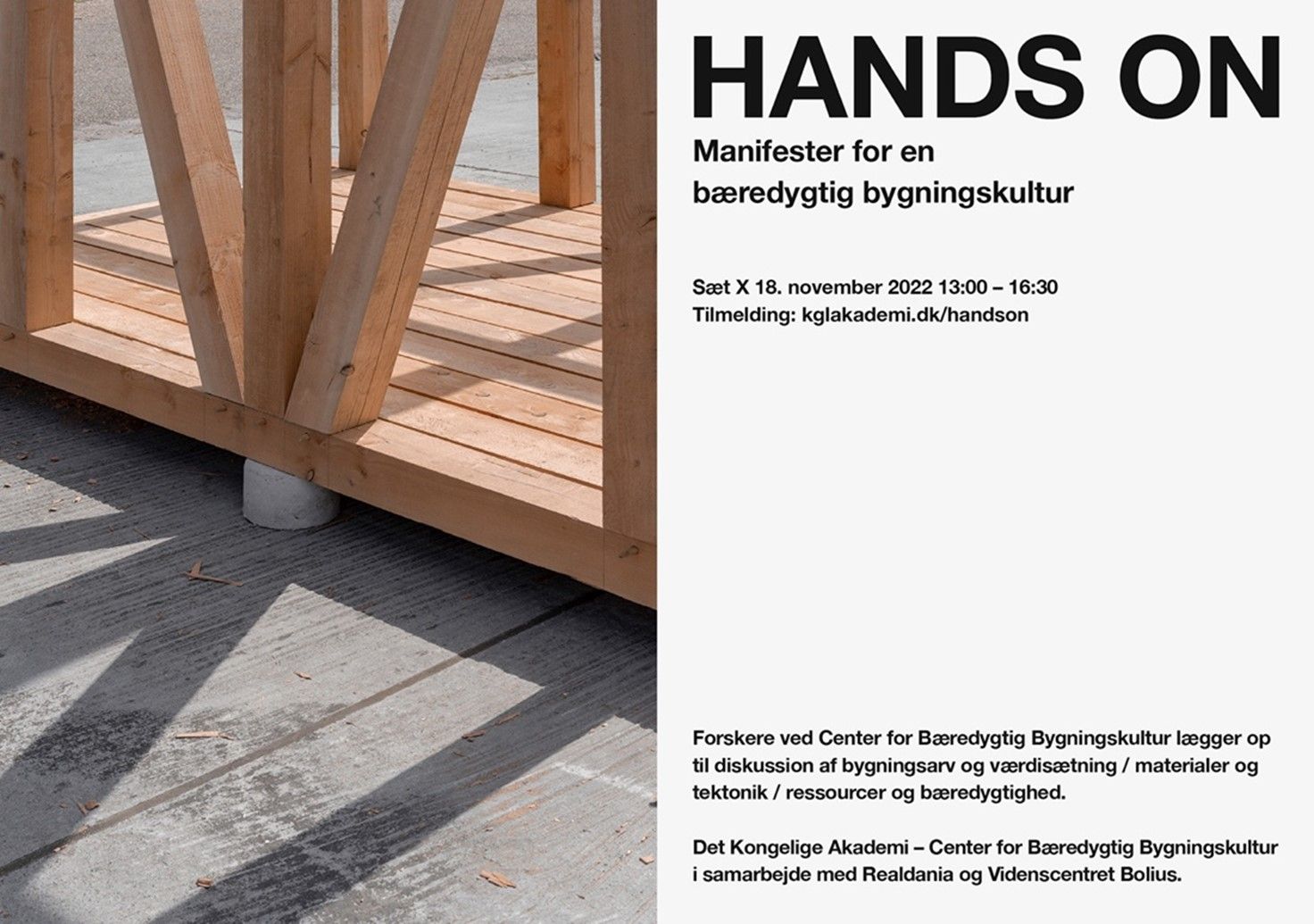 HANDS ON: KONFERENCE OM BÆREDYGTIG BYGNINGSKULTUR