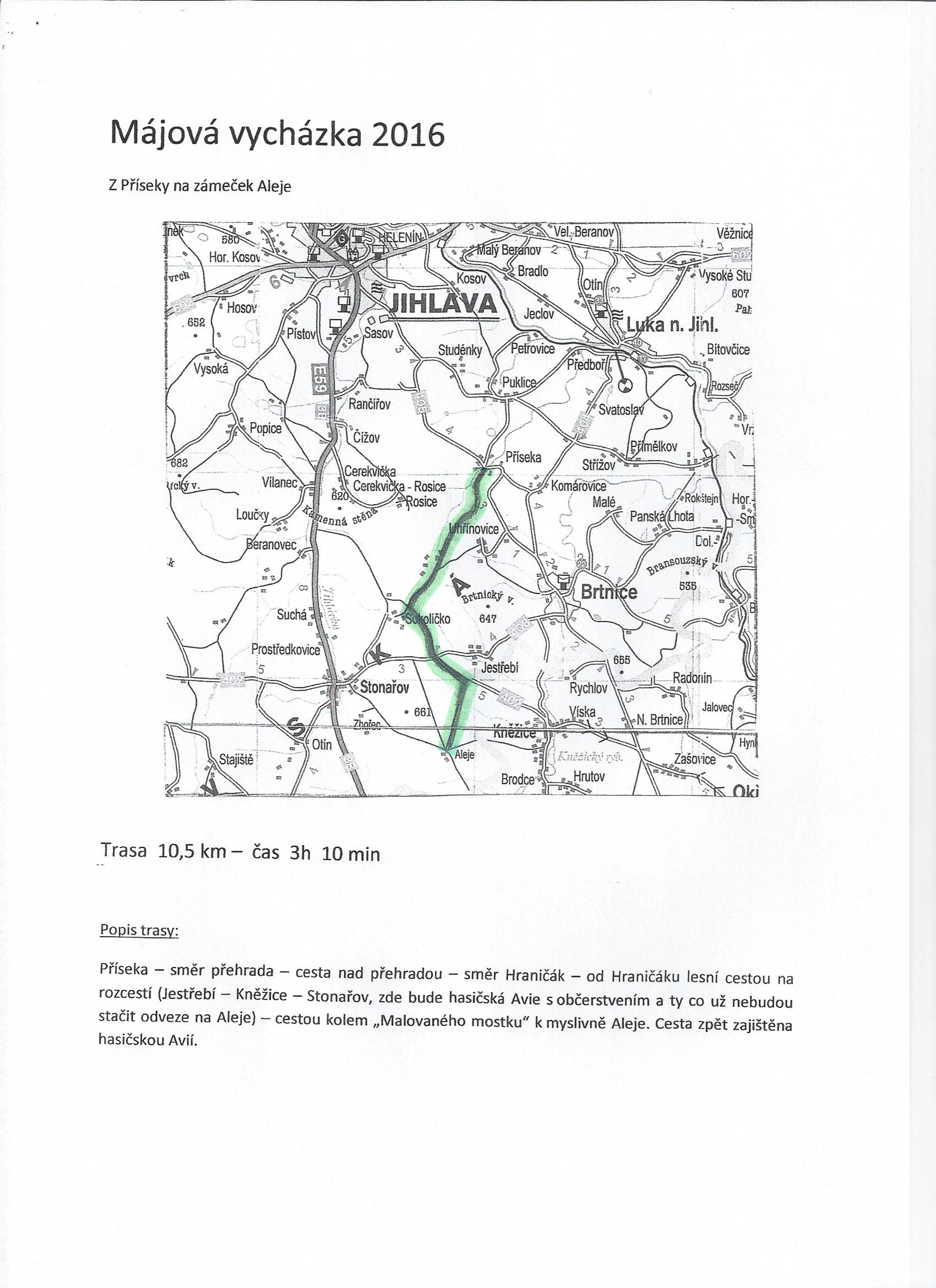 Pěší výlet na lovecký zámeček 2016