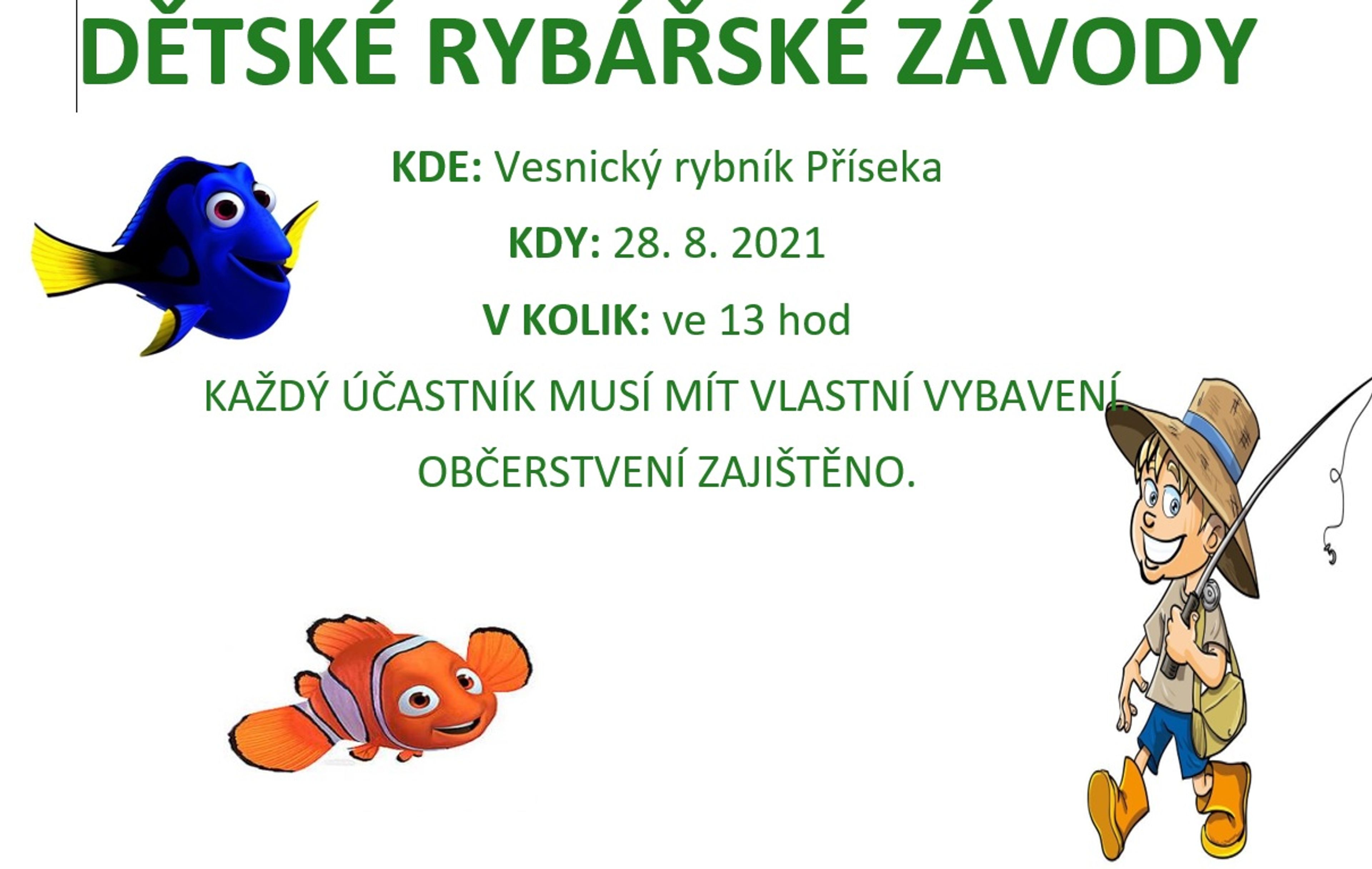 Dětské rybářské závody 2021