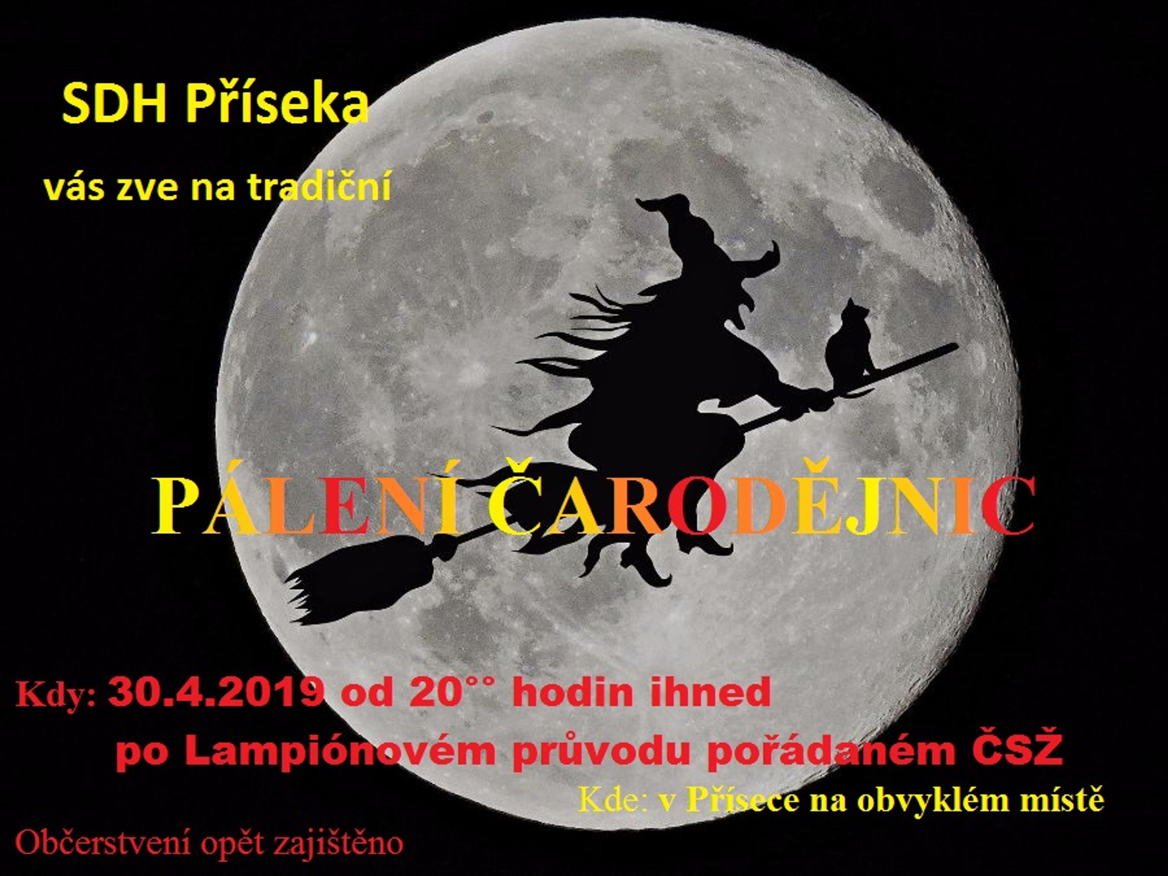 Pálení čarodějnic 2019
