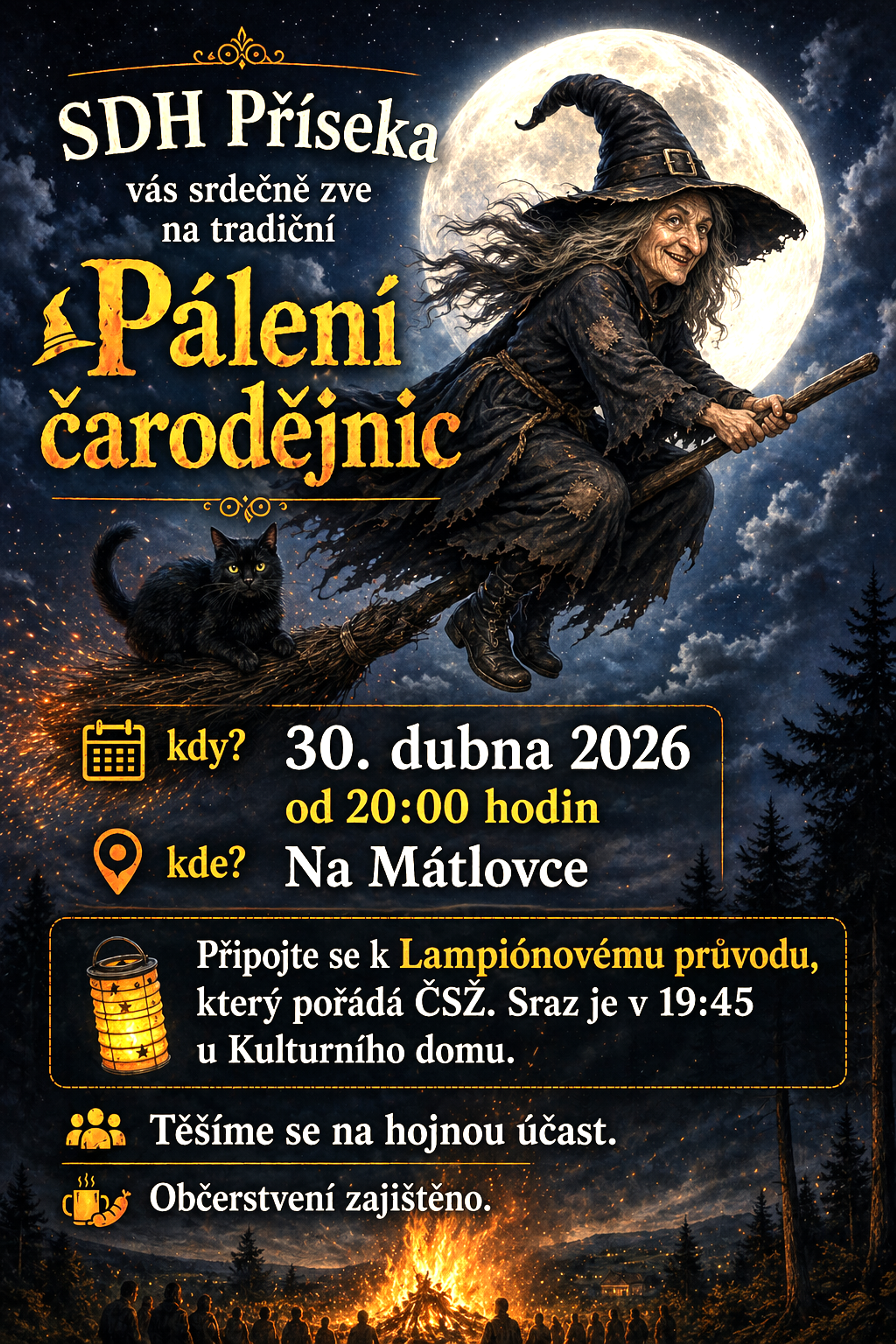 Pálení čarodějnic 2026