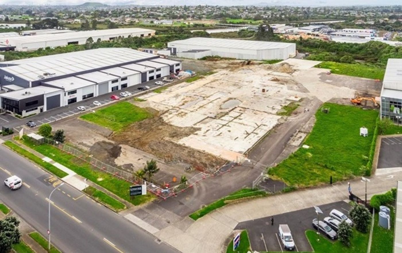 68 Cryers Road — aerial view of development site in East Tamaki