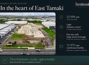 68 Cryers Road aerial view — development-ready opportunity in East Tamaki