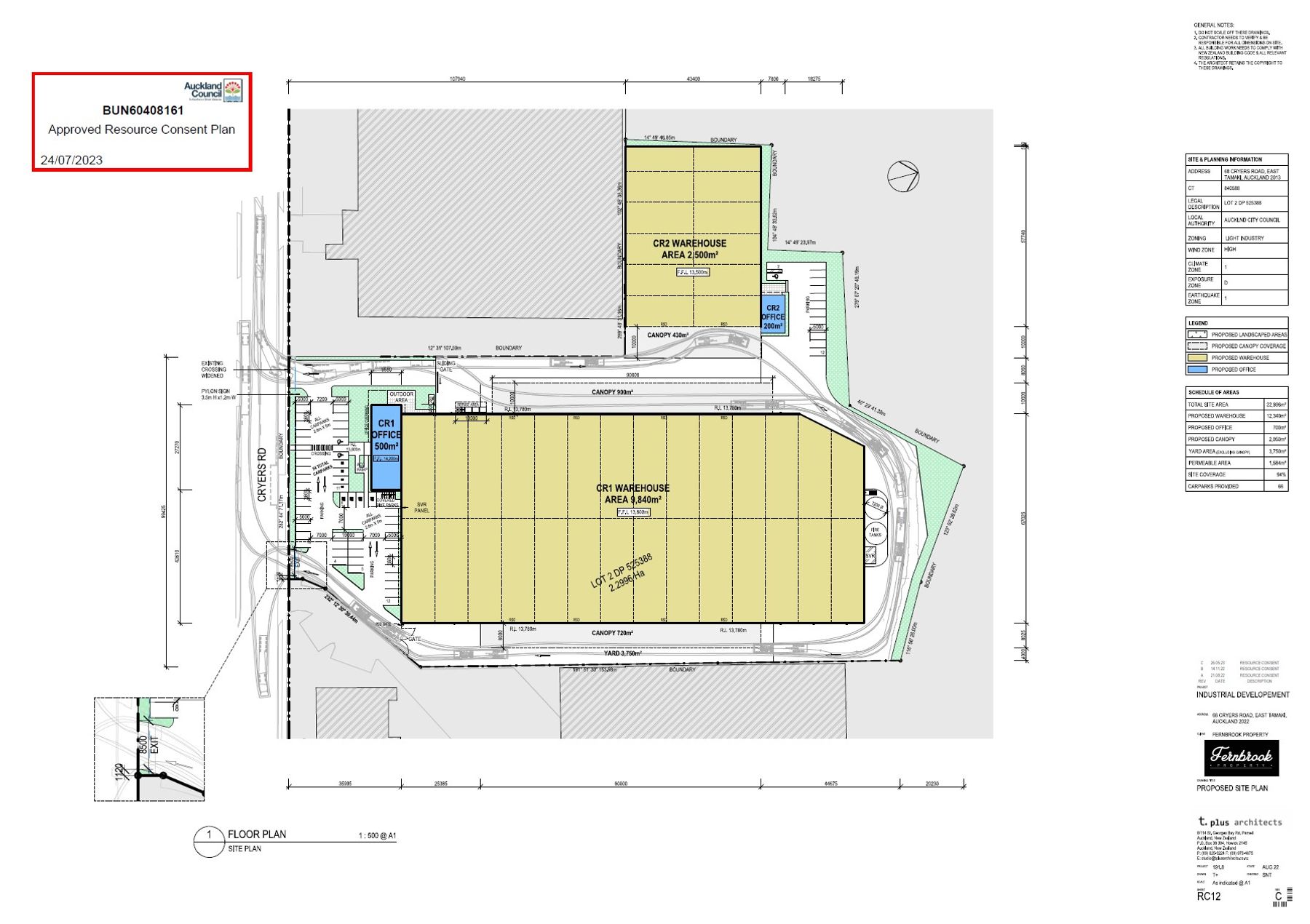 Resource consented floor plan