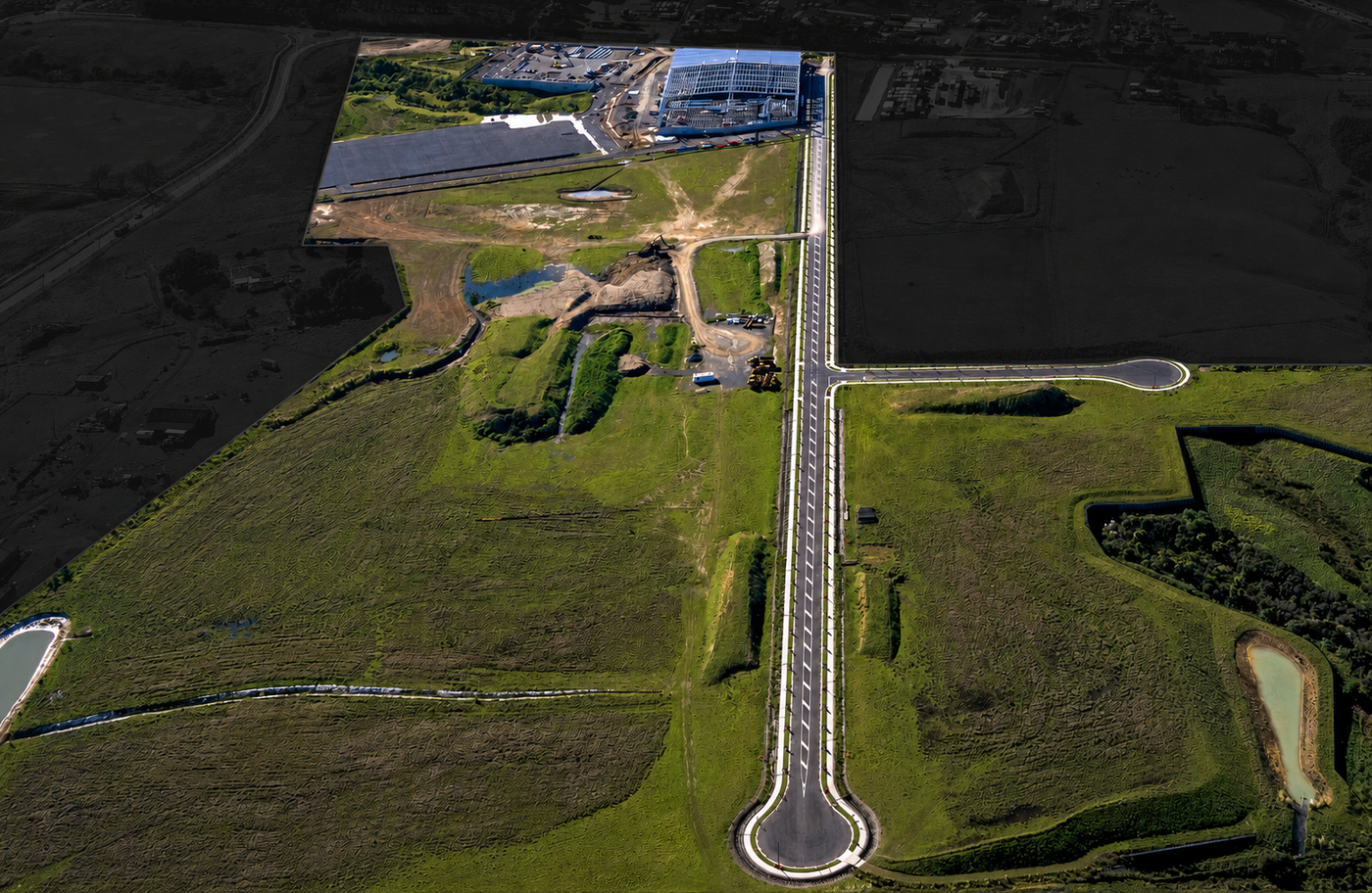31 Prices Road - aerial view of industrial estate in Puhinui