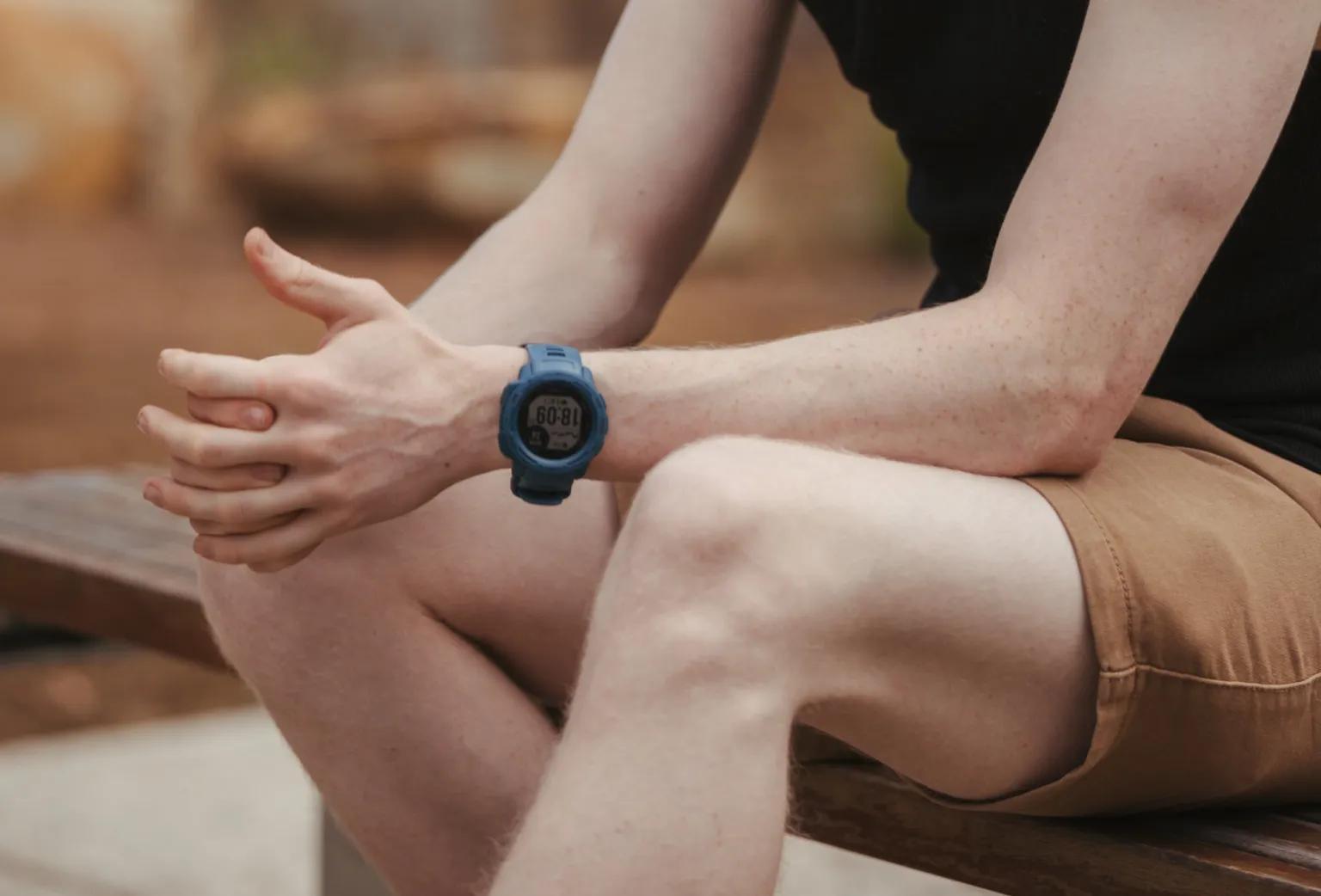 Young man sitting on a bench and thinking