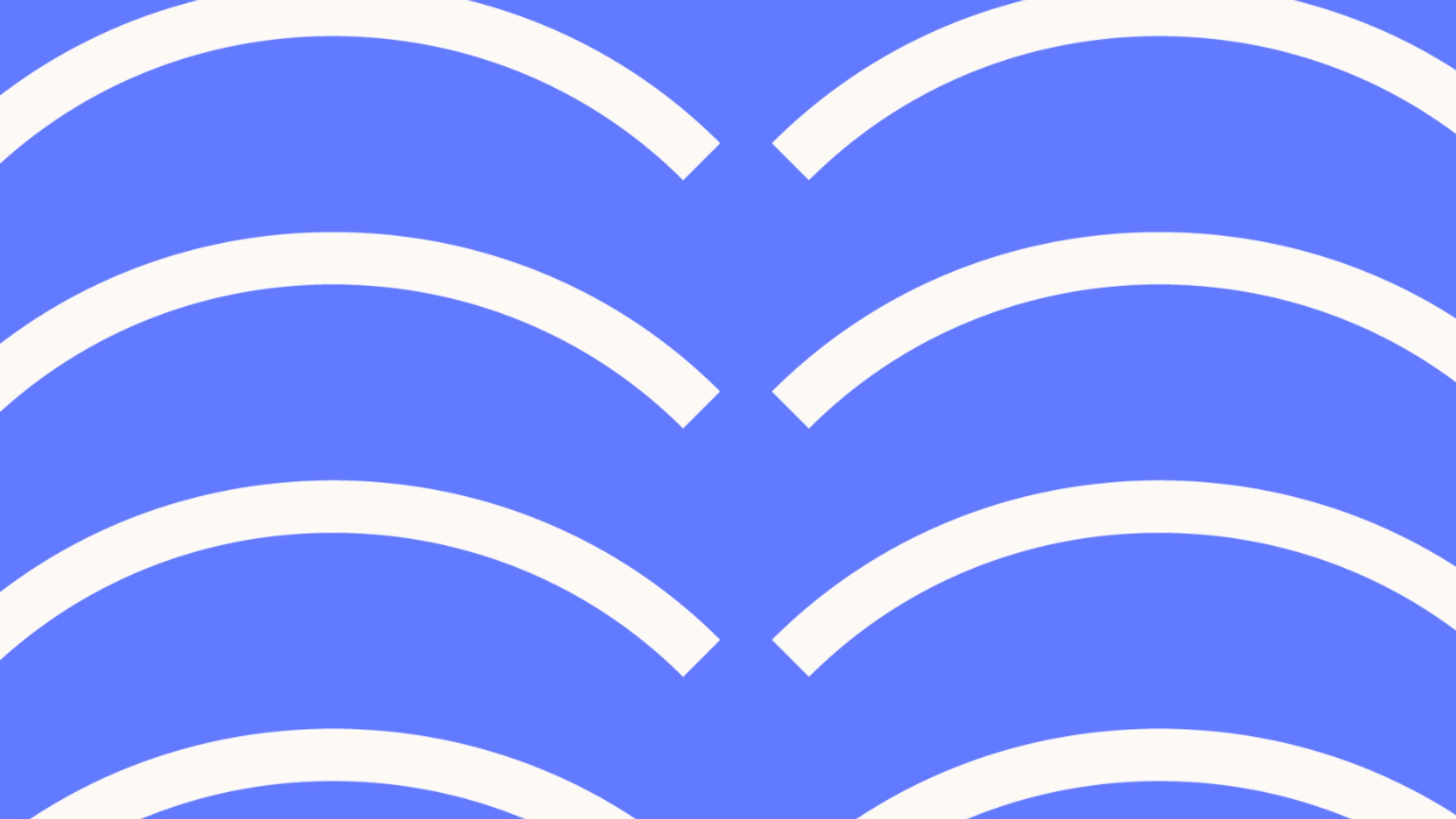 White and blue curved pattern