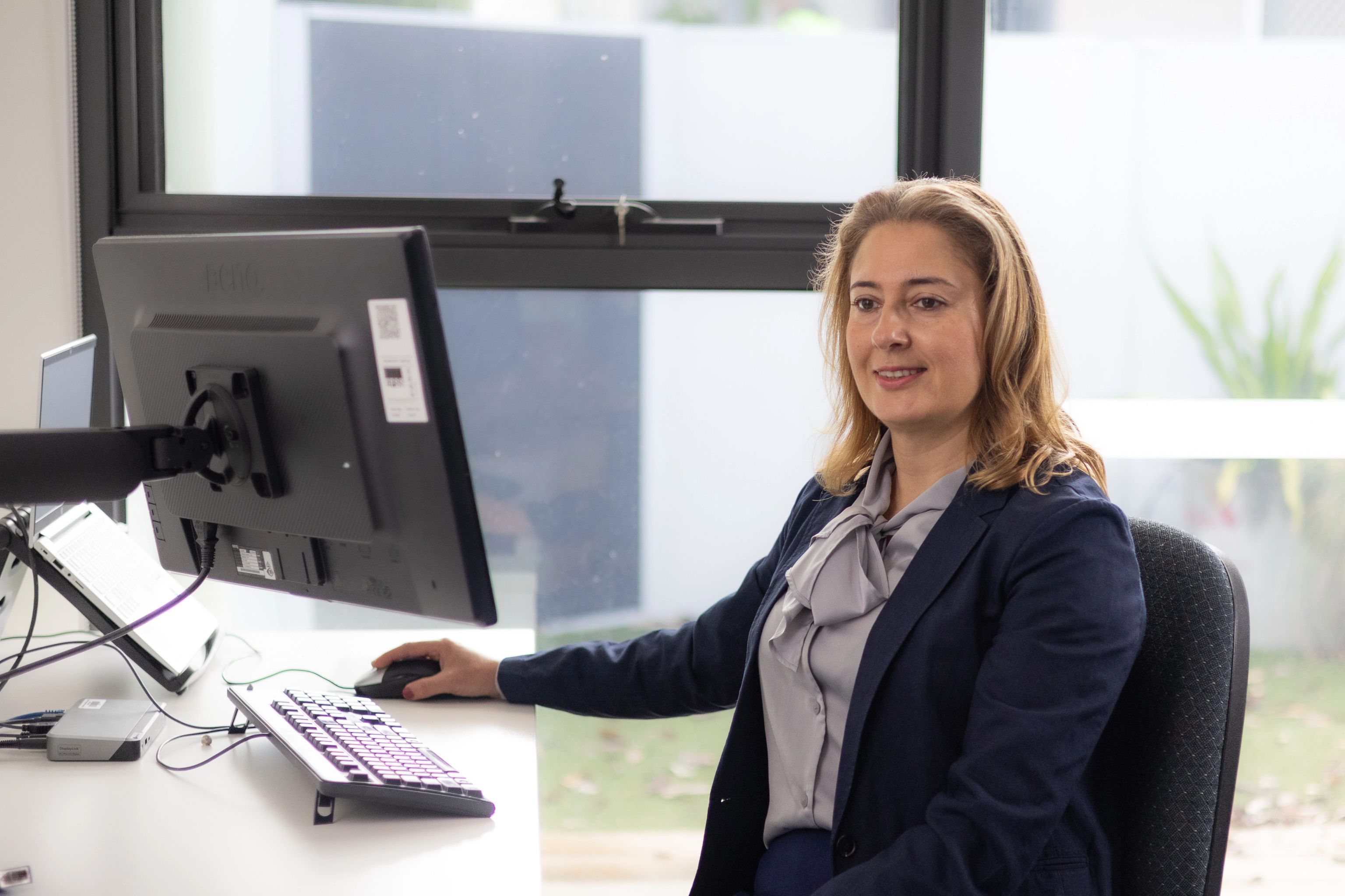 Physiotherapist working with a client at the Virtual Women's Health Clinic