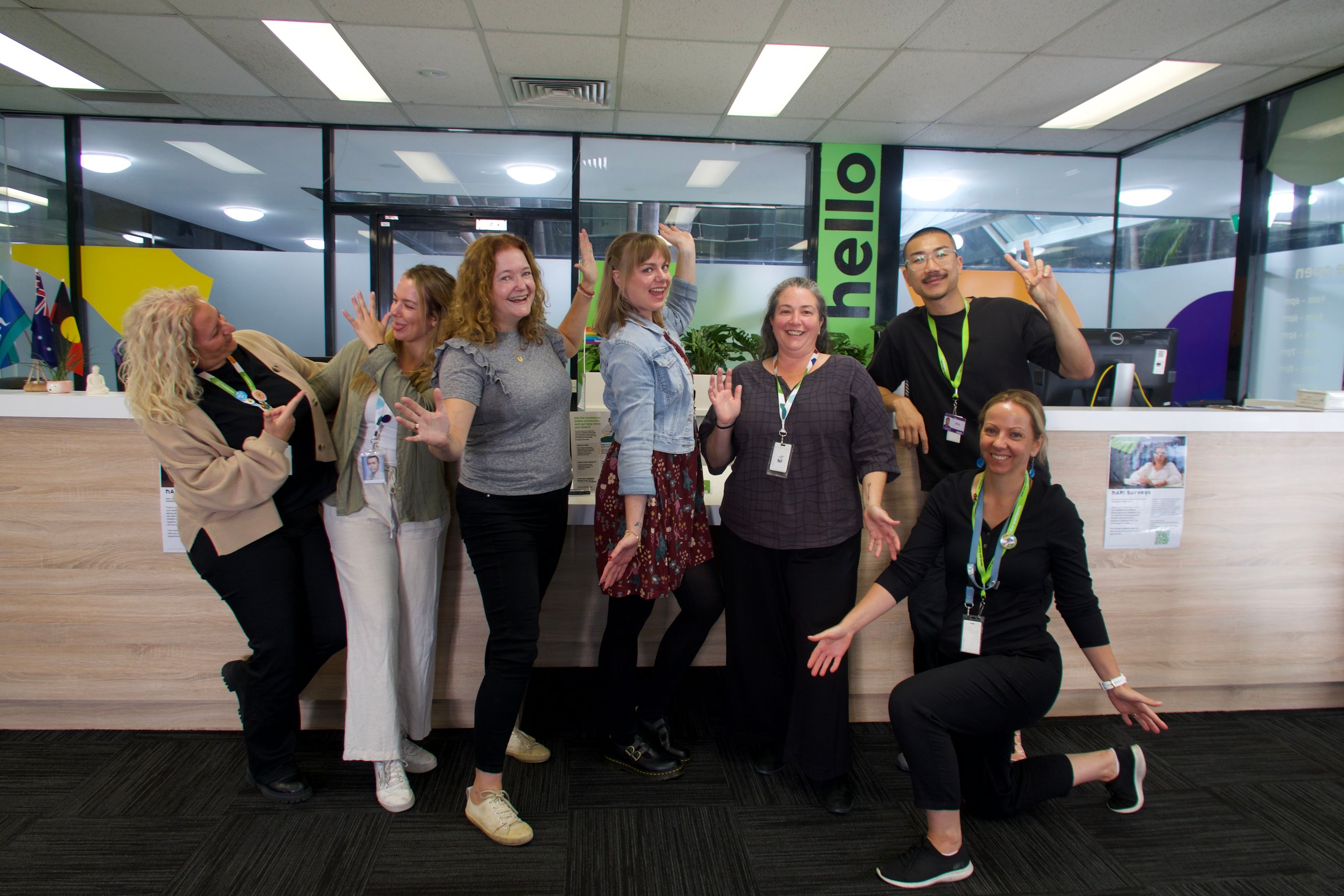 A group of staff at headspace Knox celebrating