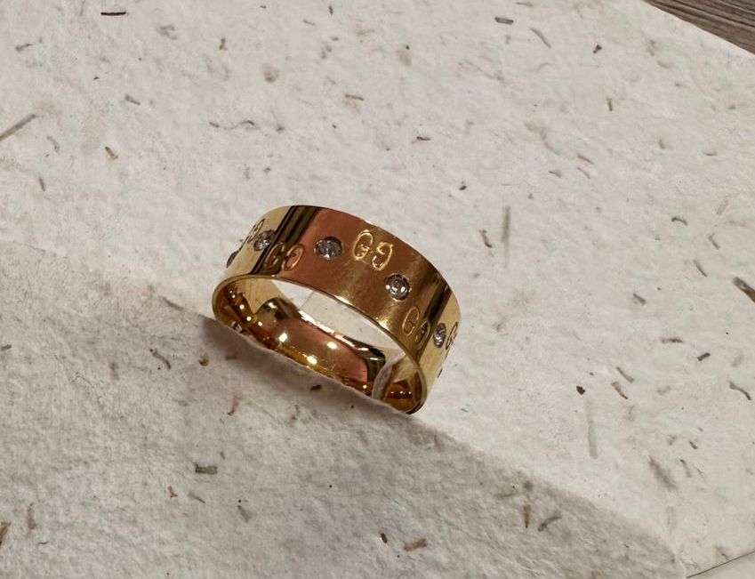 Anillo enchapado con circon - Código K679