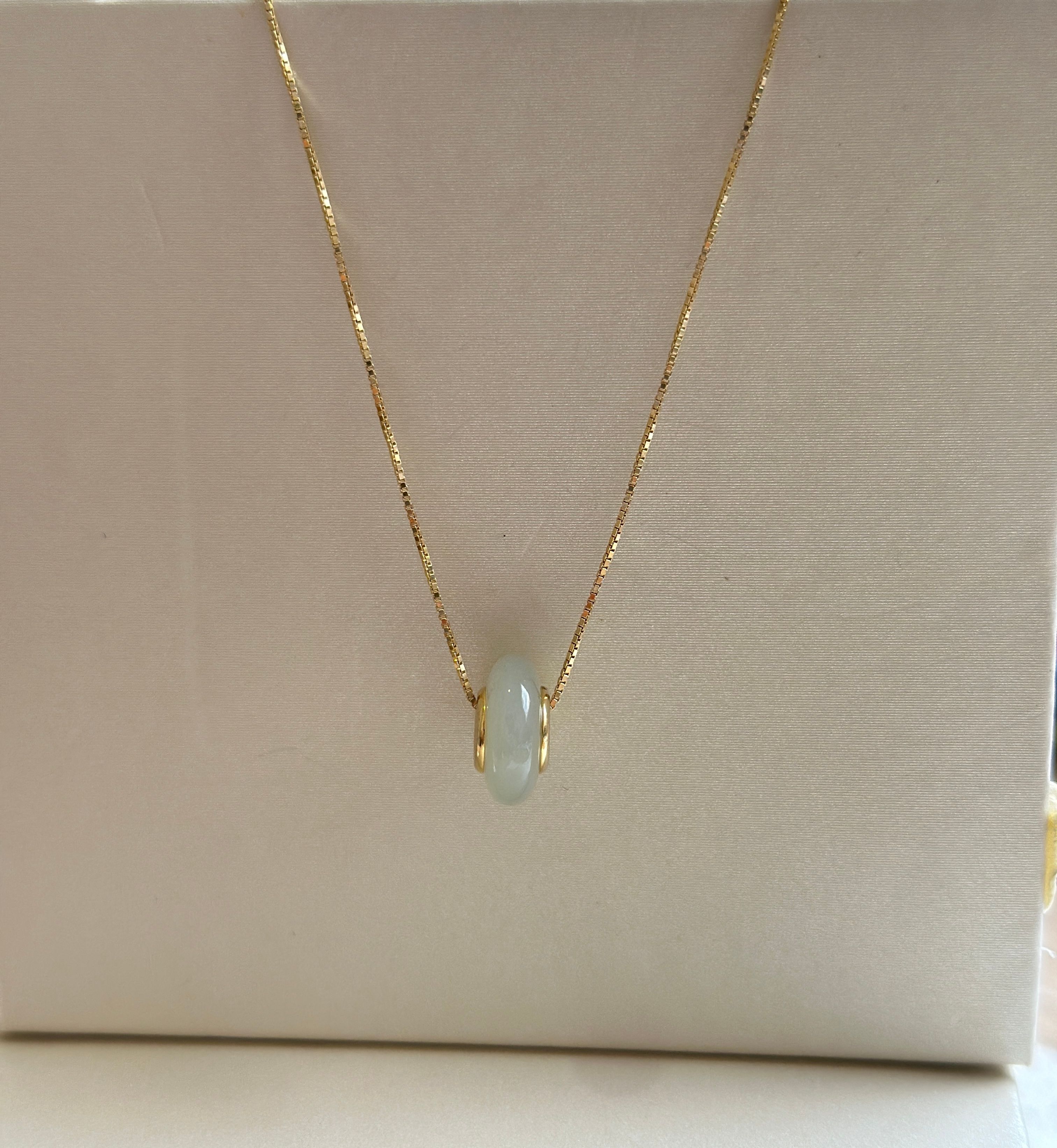 Cadena de plata 925 O.A con piedra - Código K573