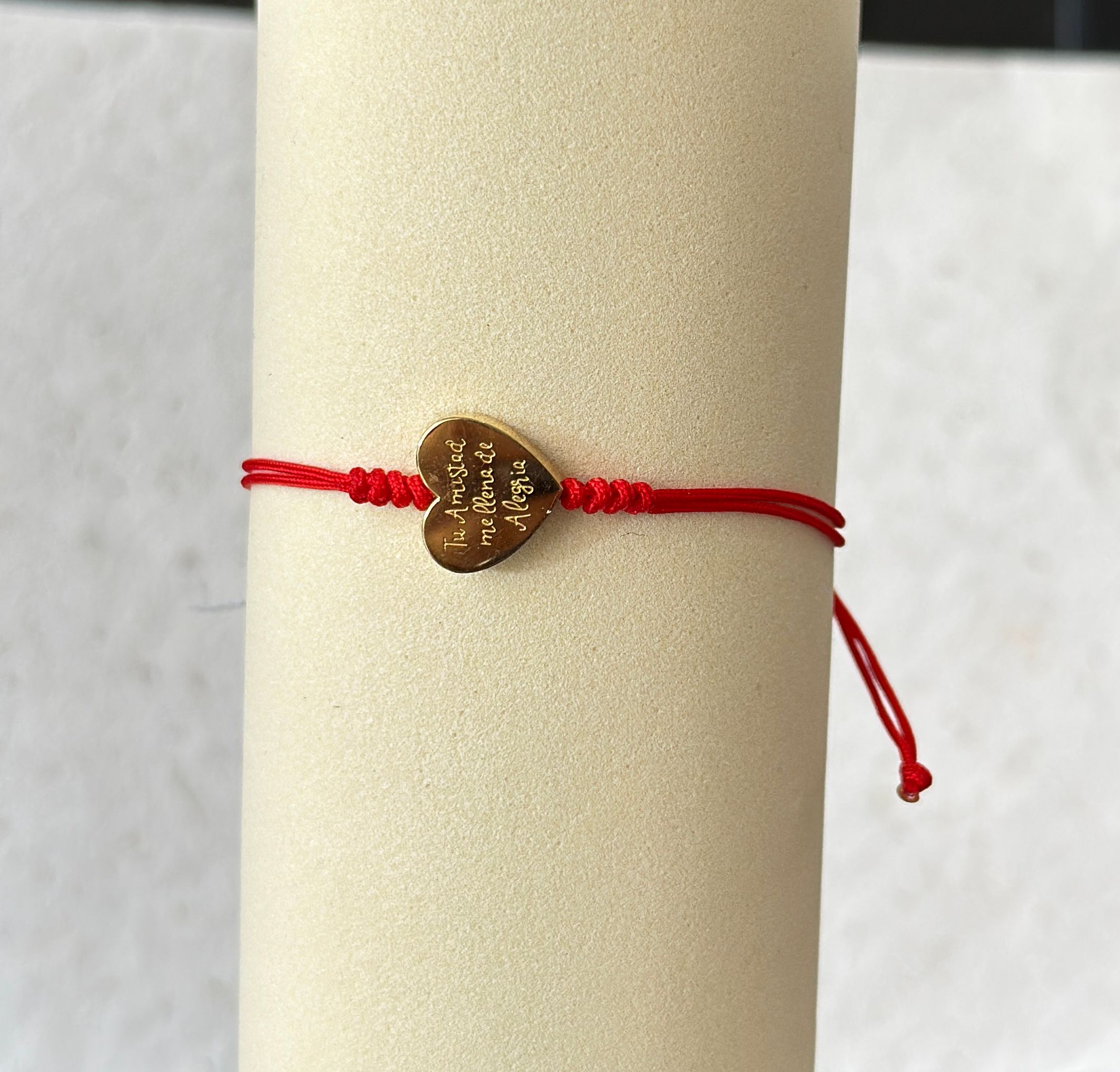 Pulsera hijo con corazon enchapado en oro  - Código K606