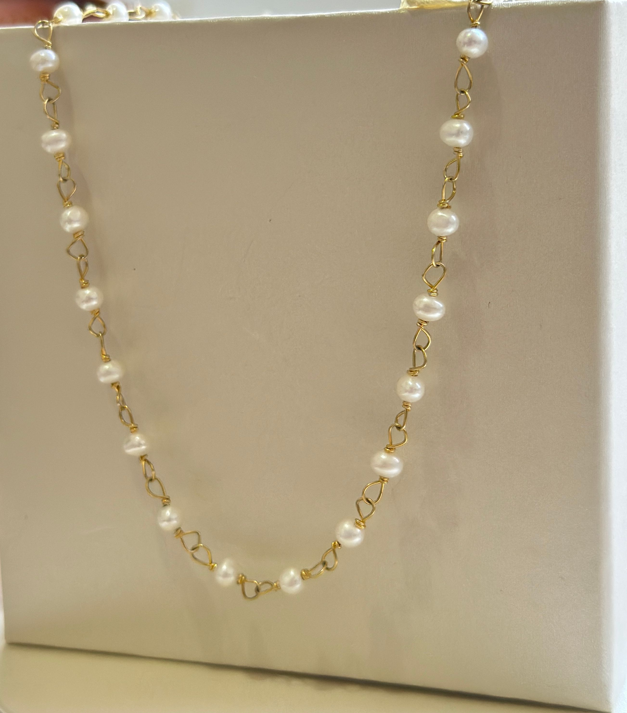 Collar de perlas y plata 925 O.A.  - Código K562