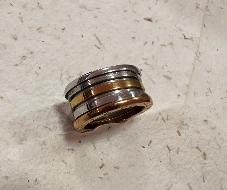 Anillo enchapado en 3 coloras - Código K675