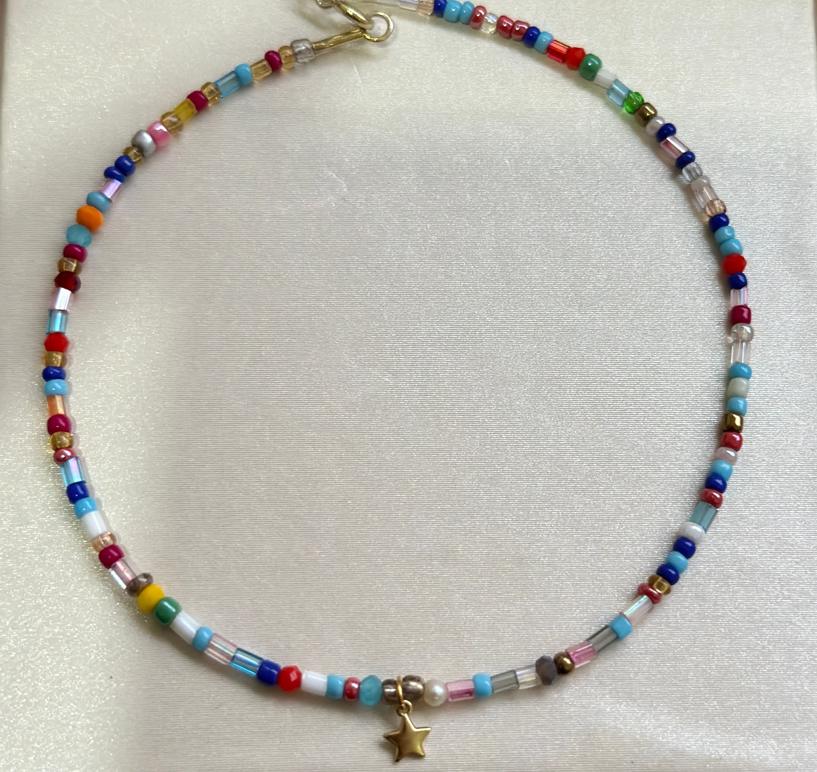 Tobillera de cristales  - Código K669