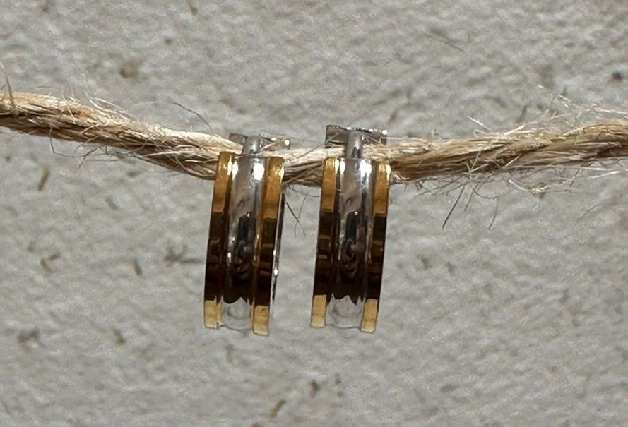 Argolla de acero enchapada - Código K138