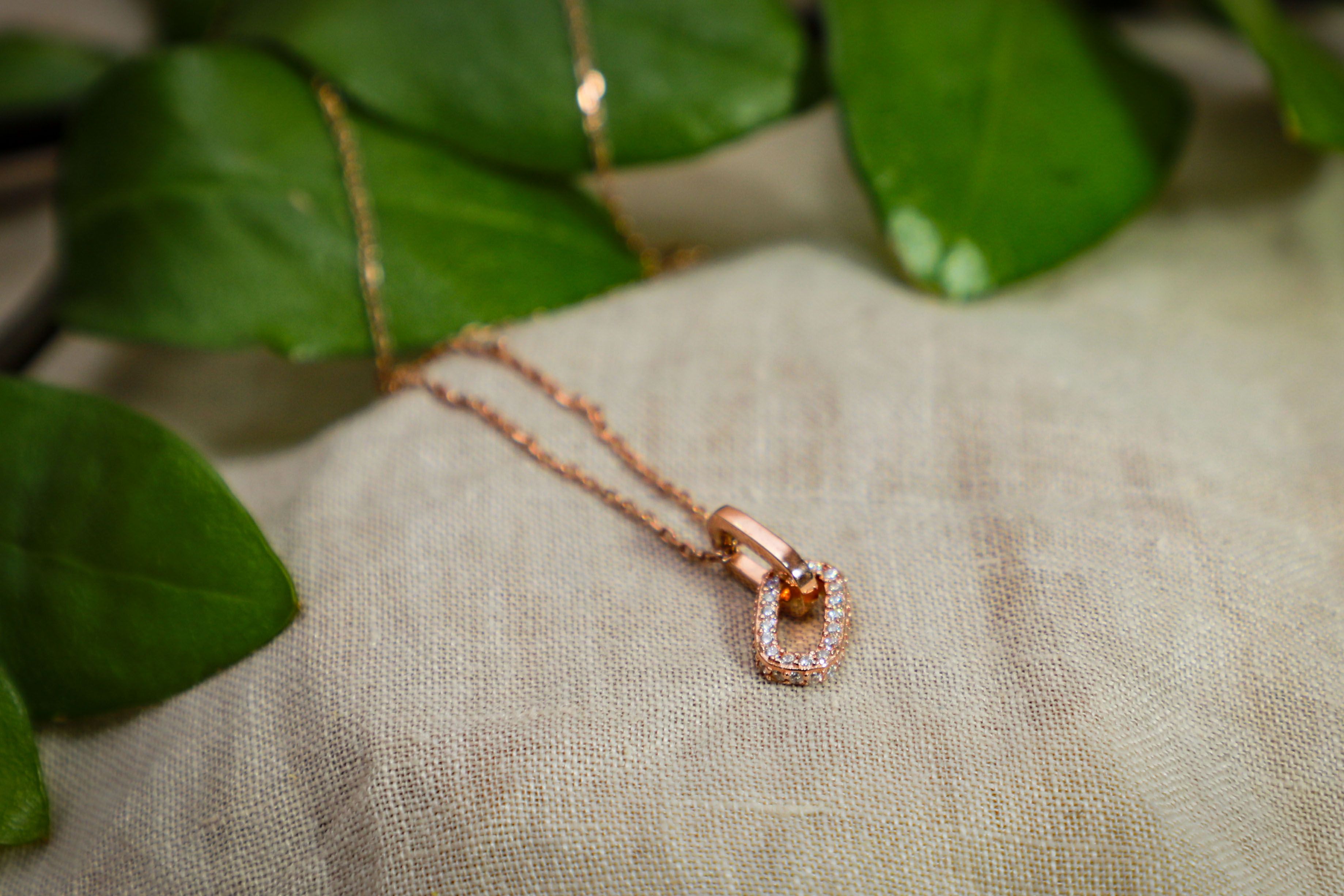 Cadena plata 925 con dije eslabon  - Código K590