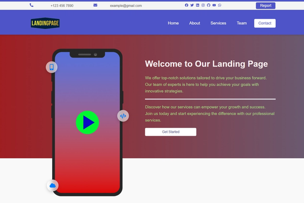 Demo Landingpage- for CodSoft