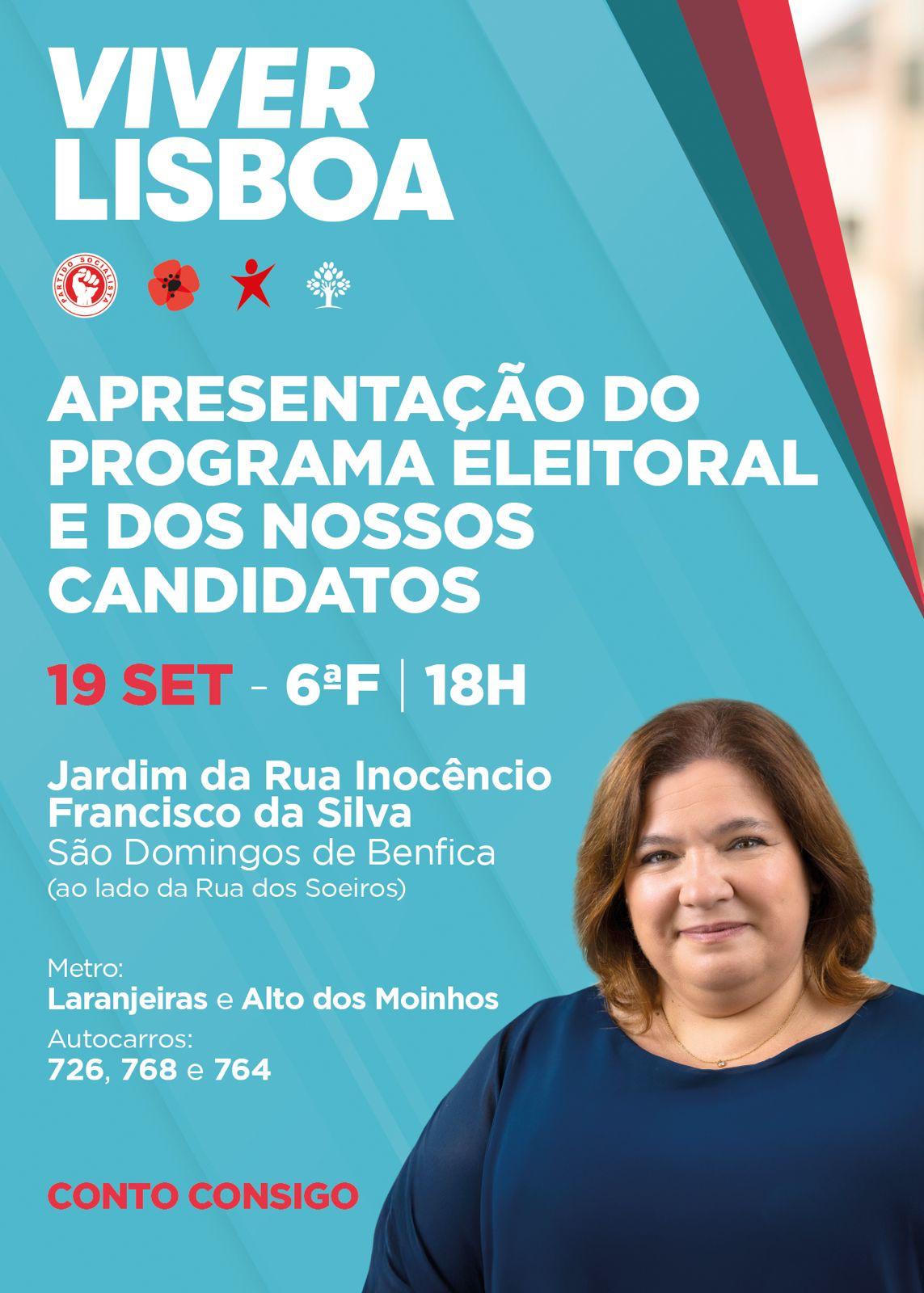 Apresentação do Programa Eleitoral ViverLisboa