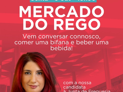 Conversa (com bifana e bebida) no Mercado do Bairro Santos