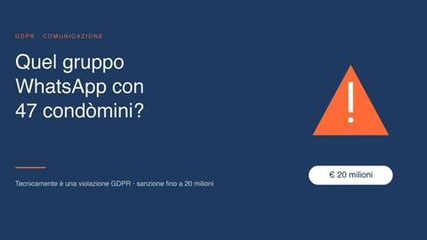 Gruppi WhatsApp condominiali
