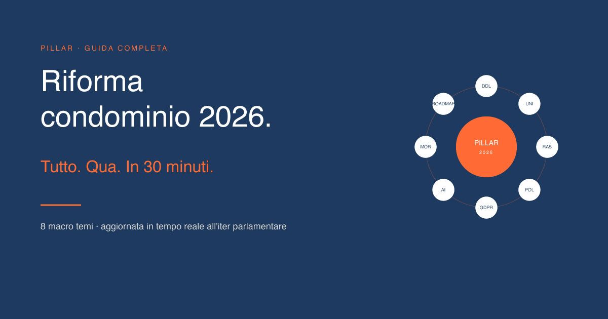 Riforma del condominio 2026