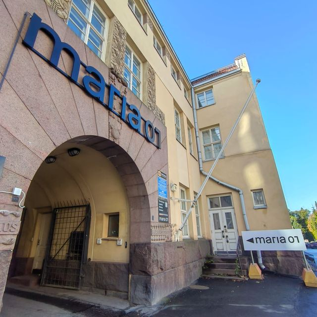 Entrance of the Maria 01 startup campus in Helsinki