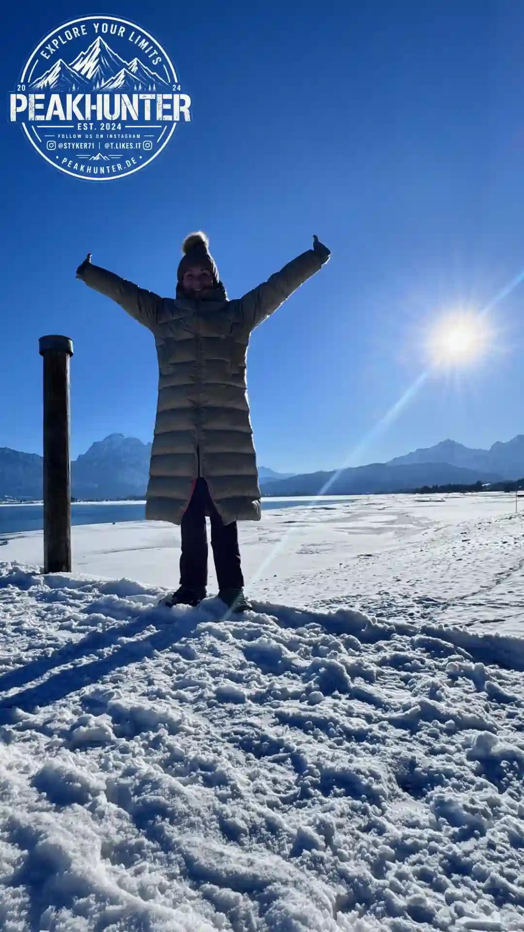 Winterspaziergang am Forggensee – Allgäu, Bayern, Germany