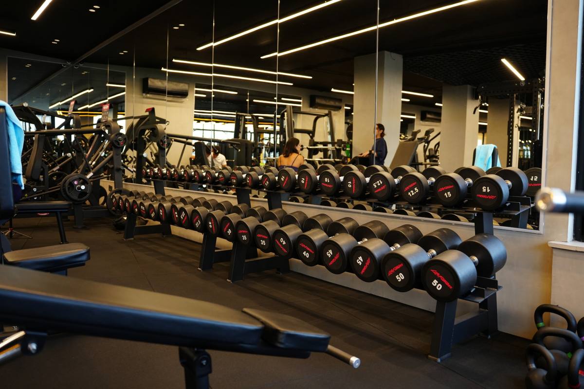 Life Fitness dumbbells from 7.5 to 50 kg