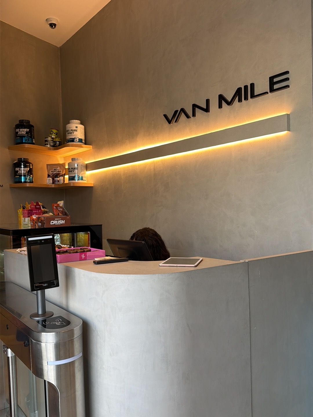 Gym reception desk