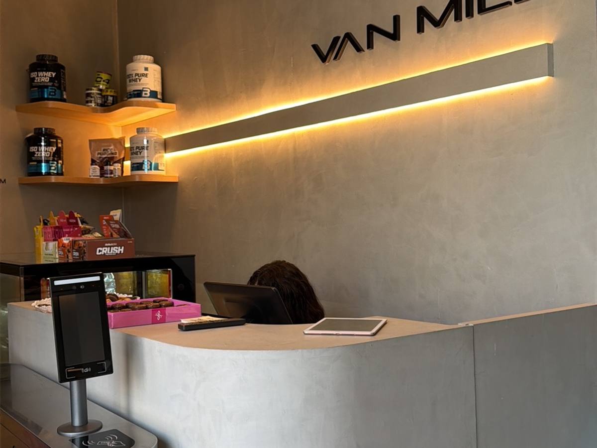 Gym reception desk