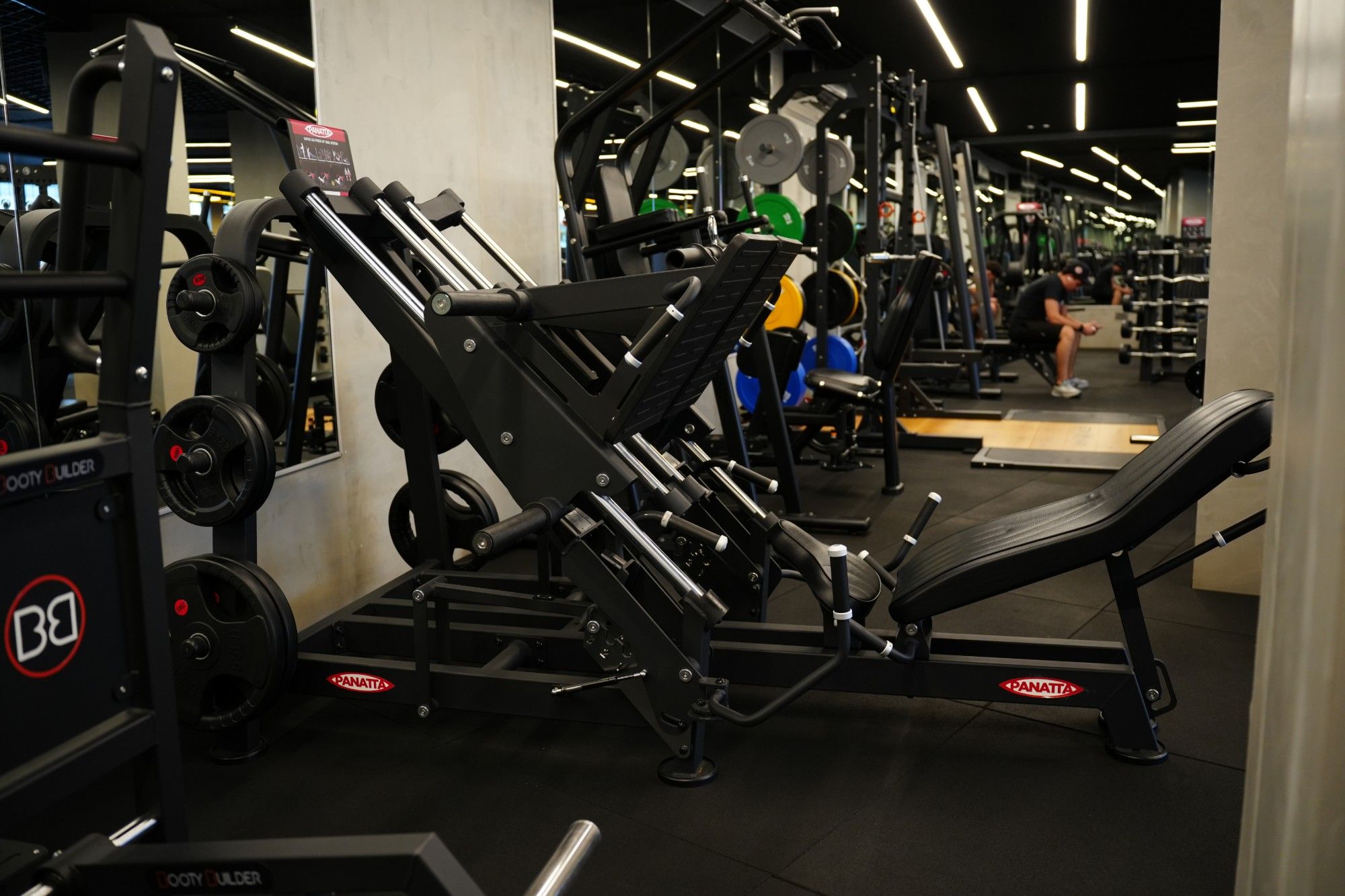 Panatta leg press and Booty Builder machines