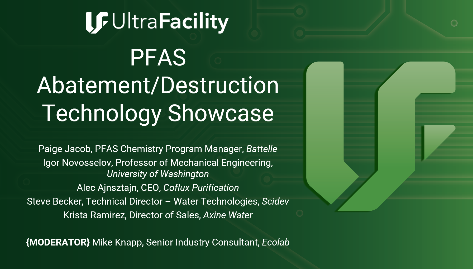 PFAS Abatement/Destruction Technology Showcase Webinar 