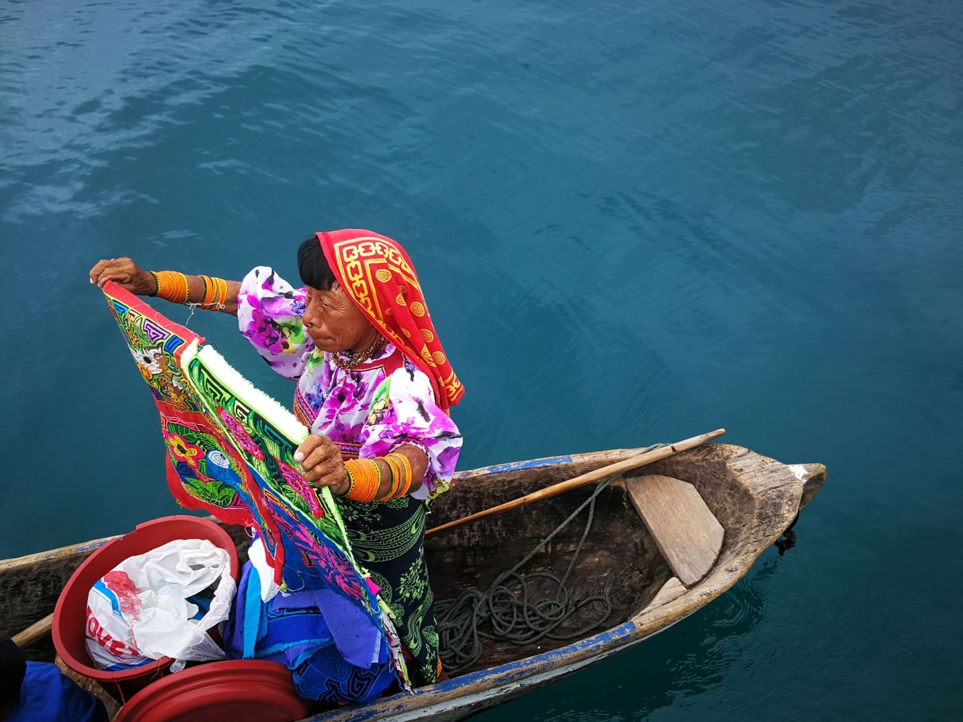 Guna cultural experience in Guna Yala, Panama.
