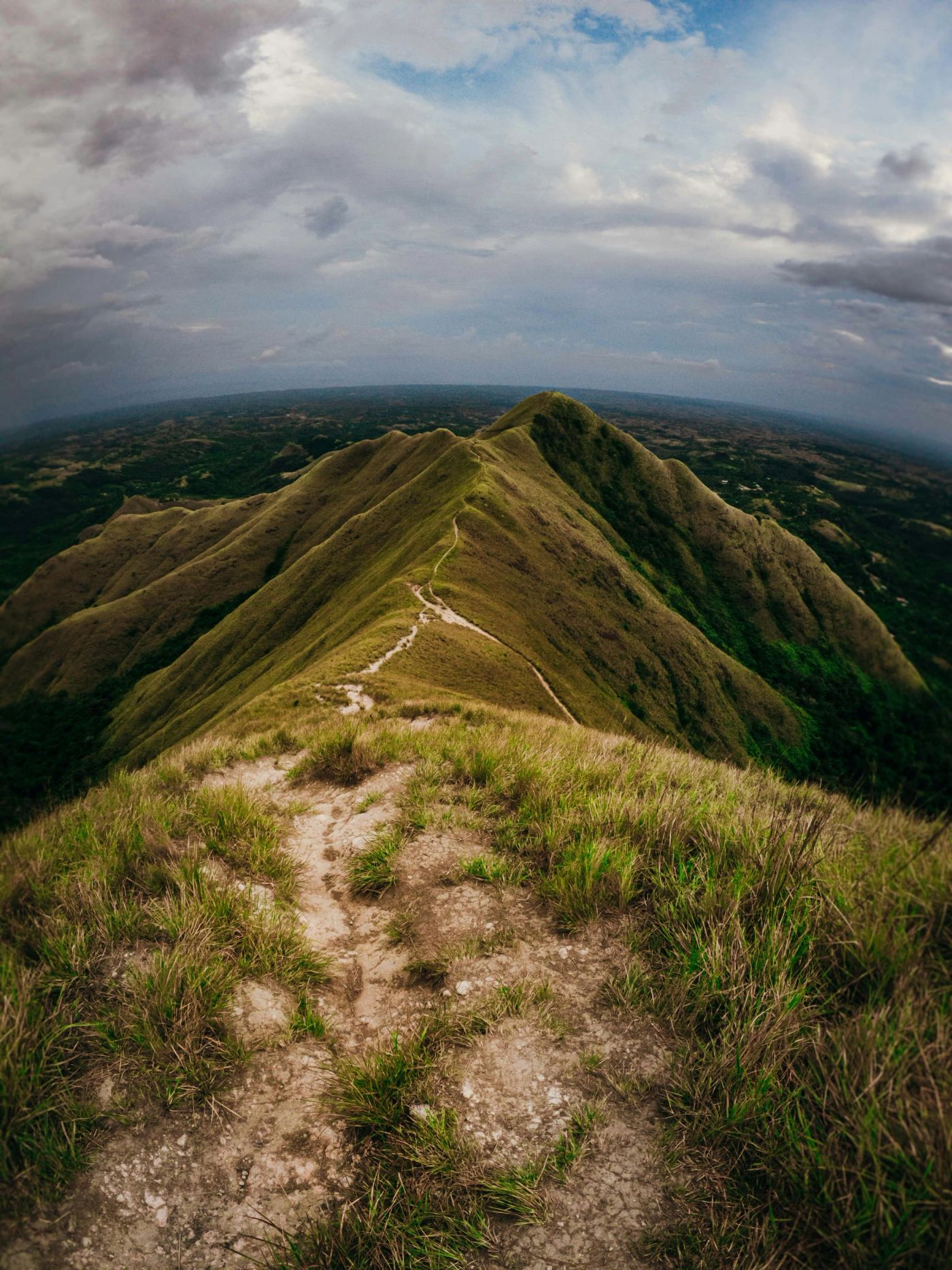 Green mountain landscape surrounding El Valle de Antón, Panama.