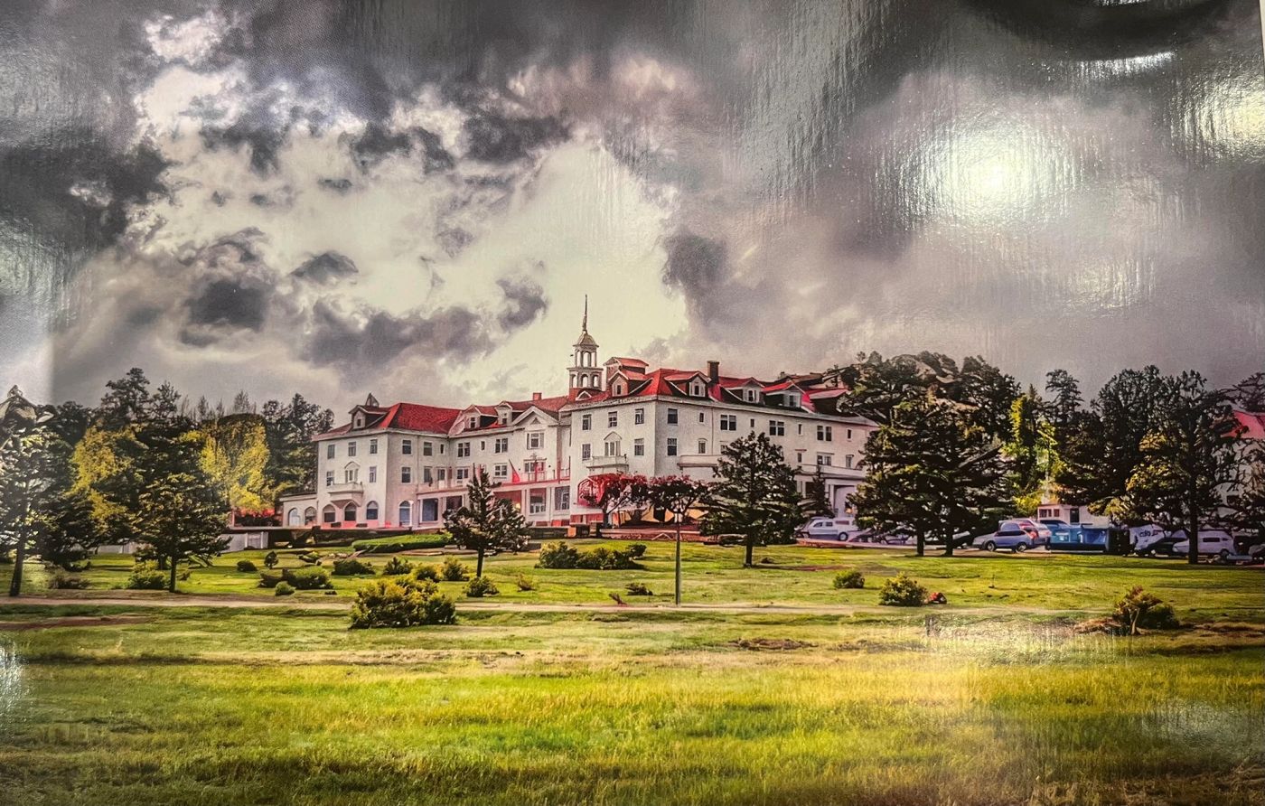 Historic artwork inside The Stanley Hotel in Estes Park, Colorado.