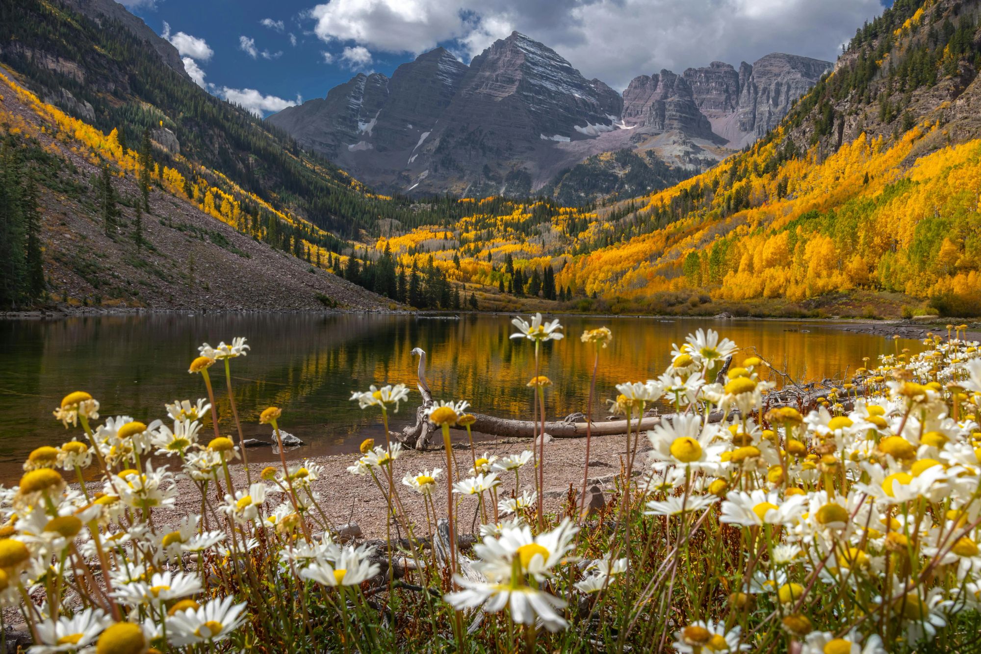The Maroon Bells near Aspen, Colorado