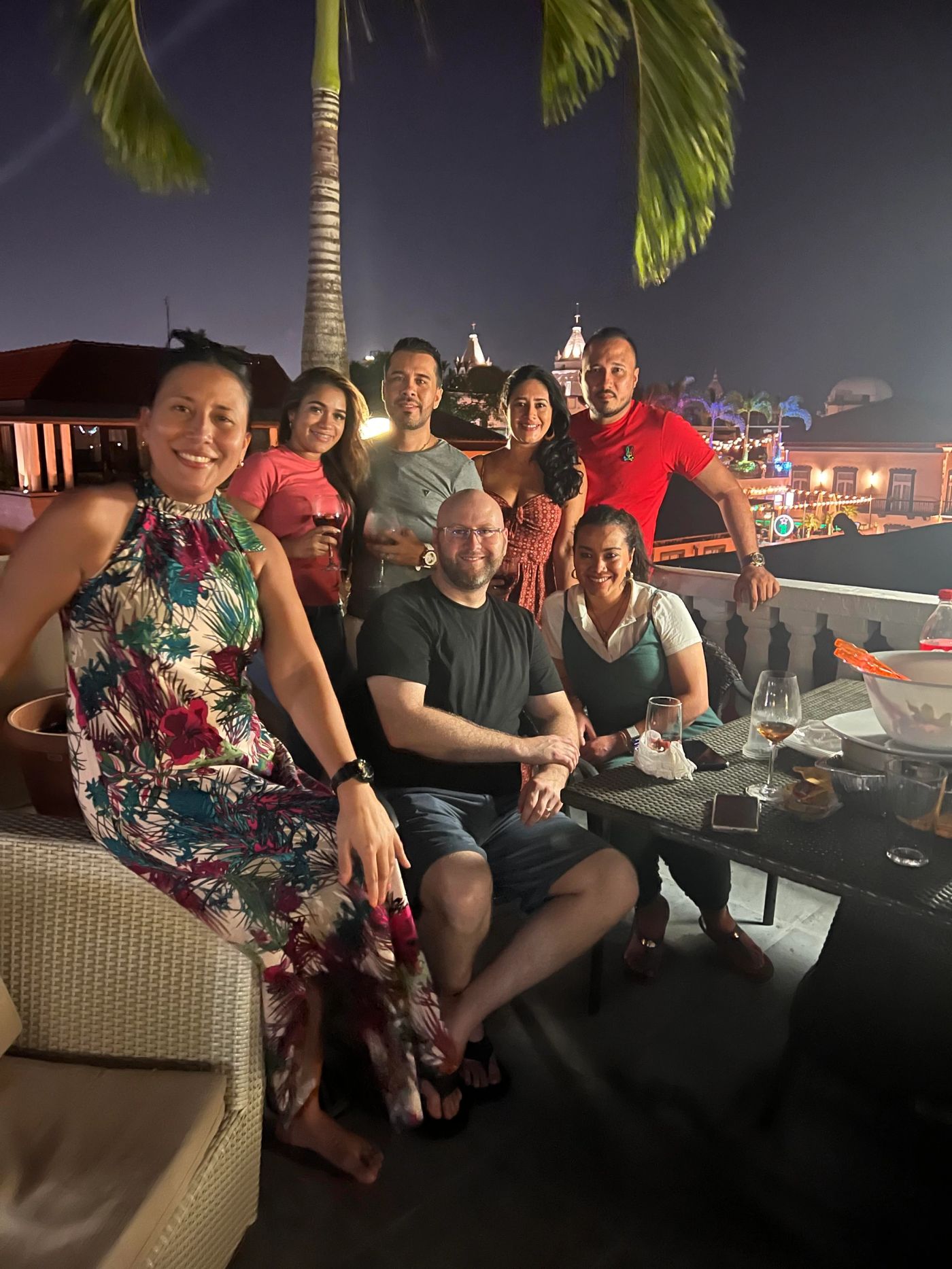 JWs Travel owner Jaury Wofford with family in Casco Viejo, Panama City.