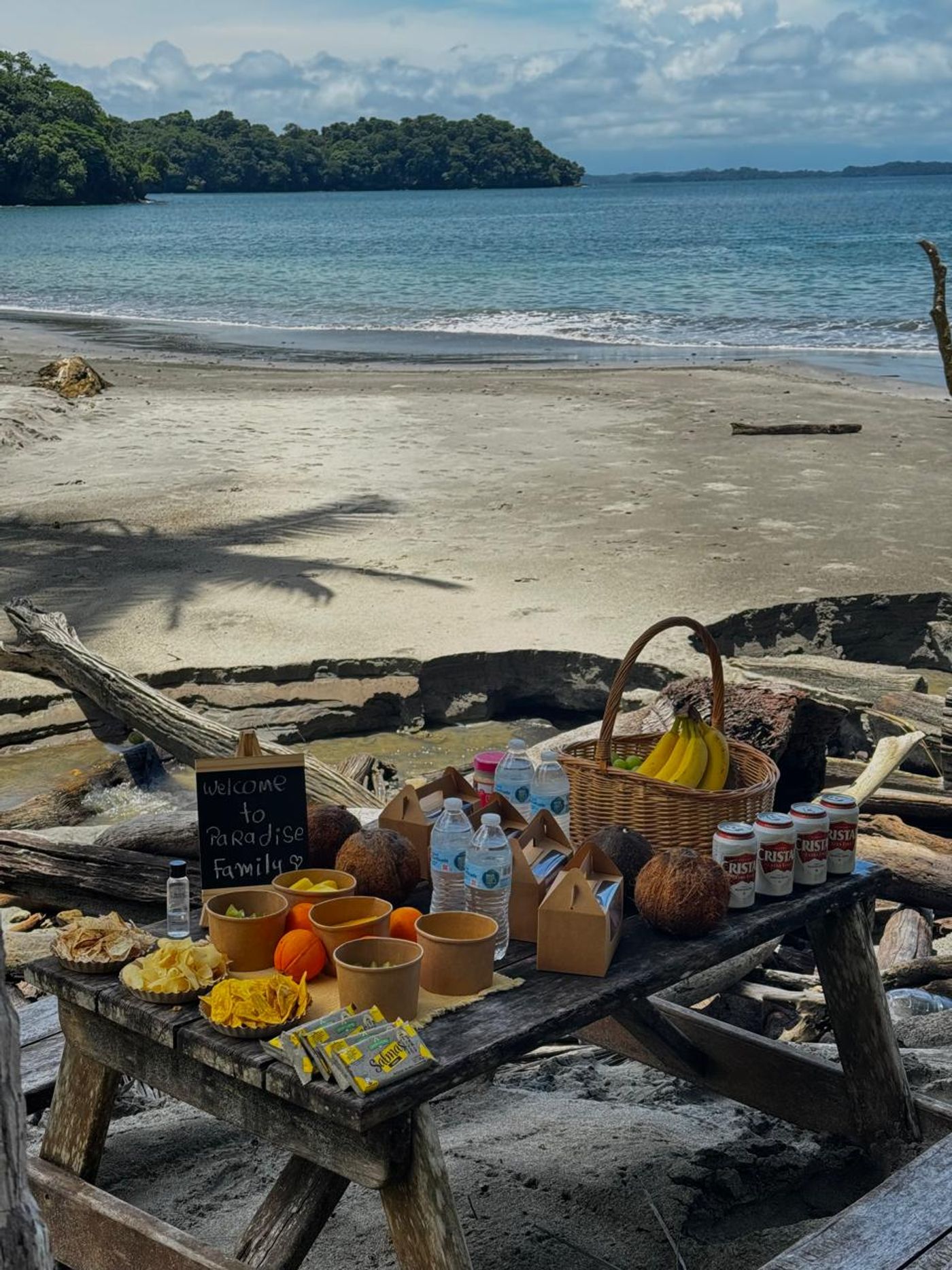 Private waterfront lunch experience in Panama with fresh local food and tropical scenery.