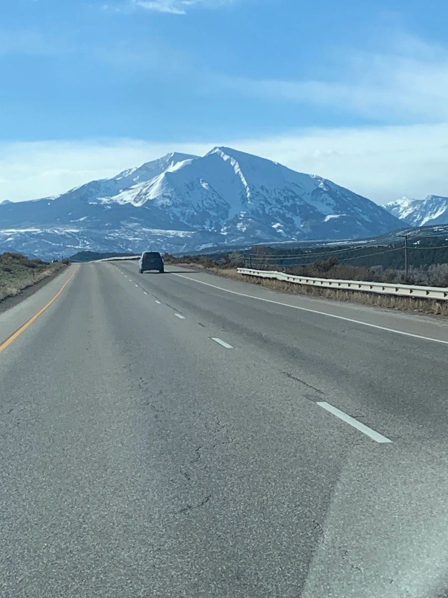 Scenic Highway 82 through the Colorado mountains near Mount Sopris.